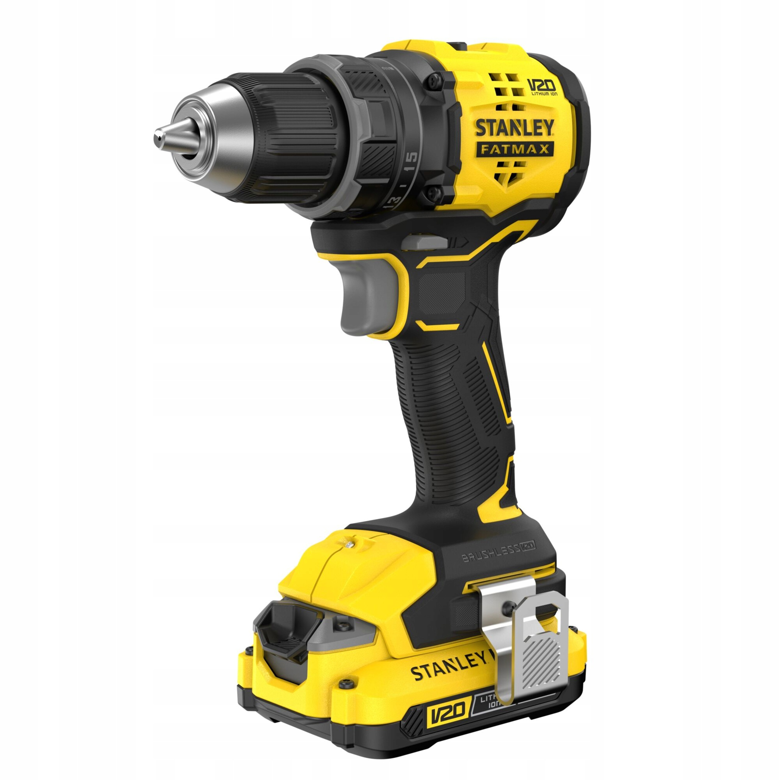 Wiertarko-Wkrętarka STANLEY FATMAX SFMCD714D2T V20 60Nm 2x2Ah Bezszczotkowa | SFMCD714D2T-QW | 5035048843116