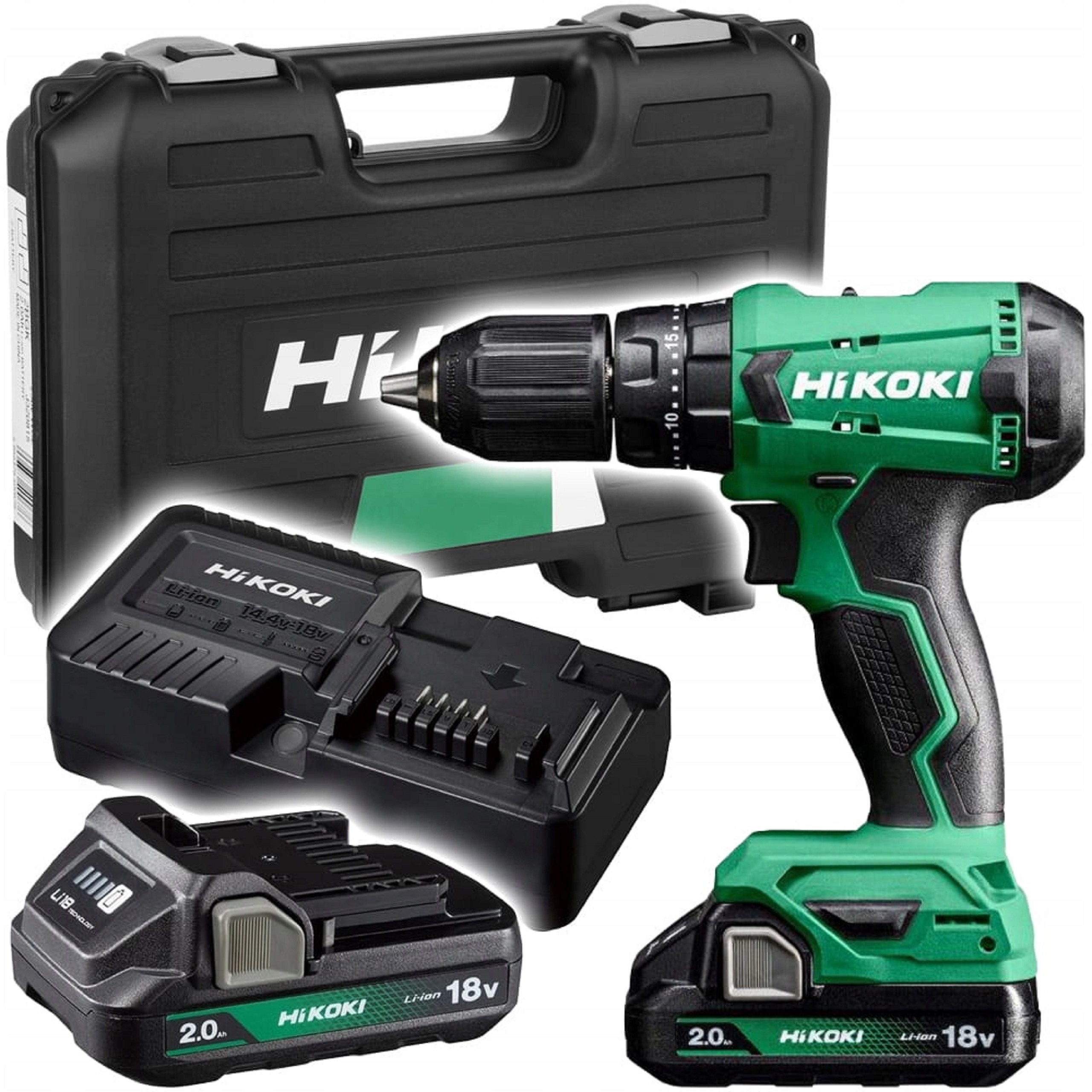 Wiertarko-Wkrętarka Udarowa HiKOKI DV18DA WCZ 18V 50Nm 2x2.0Ah Walizka | DV18DAWCZ | 4966376400706
