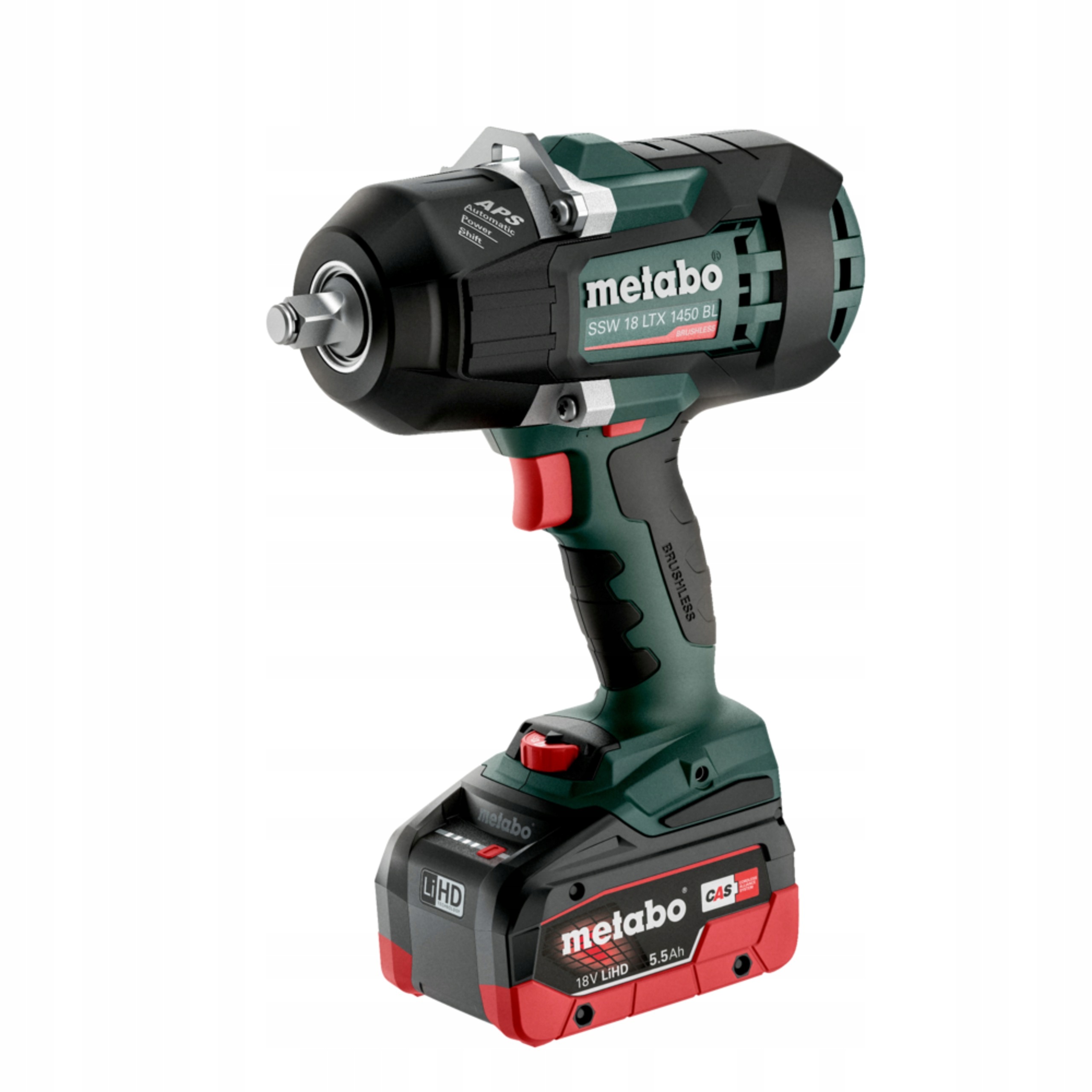 Klucz Udarowy Akumulatorowy Metabo SSW 18 LTX 1450 BL 1/2" 2x5.5Ah | 602401660 | 4061792202061
