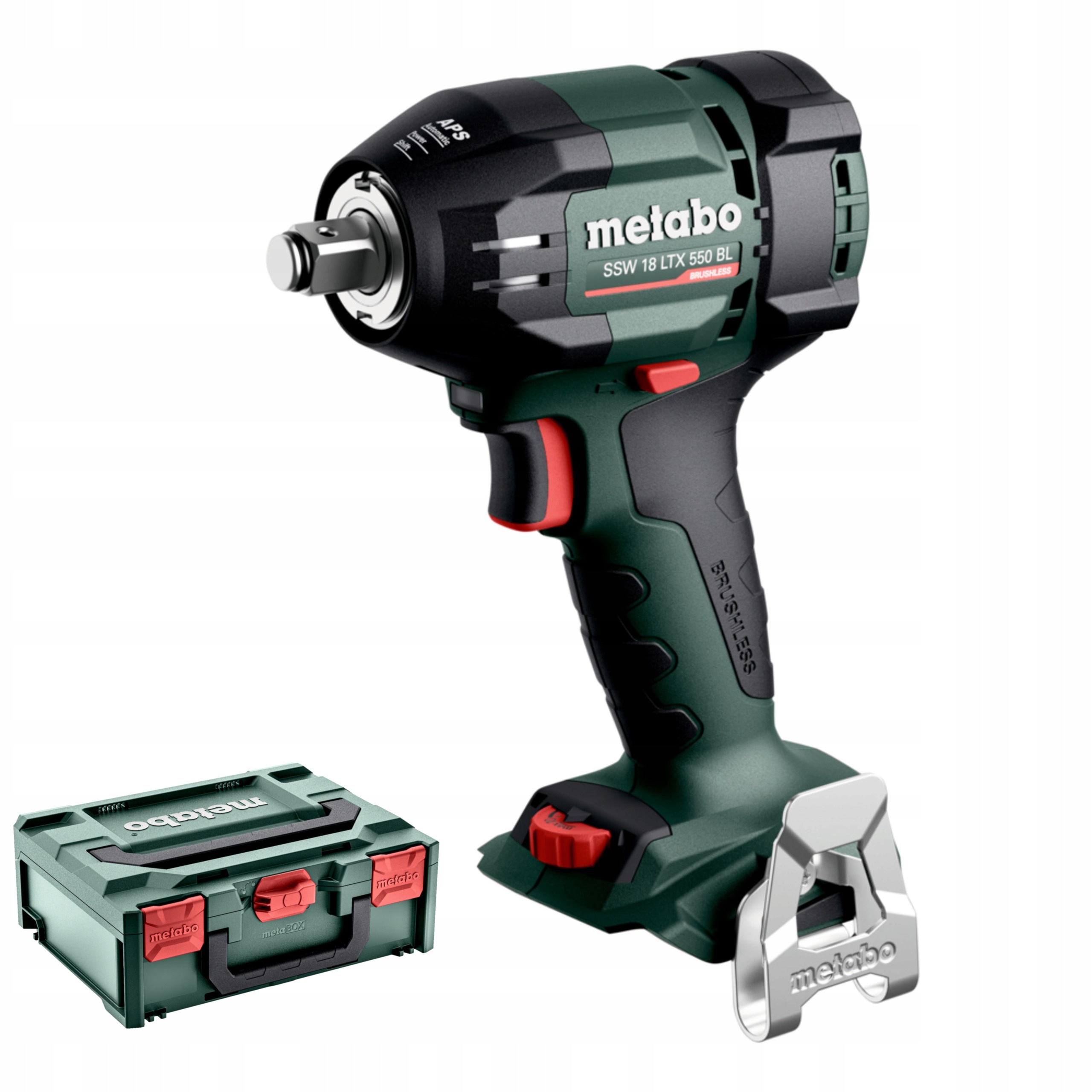 Klucz Udarowy Akumulatorowy Metabo SSW 18 LTX 550 BL 550Nm 1/2" 18V metaBOX | 602404840 | 4061792263963