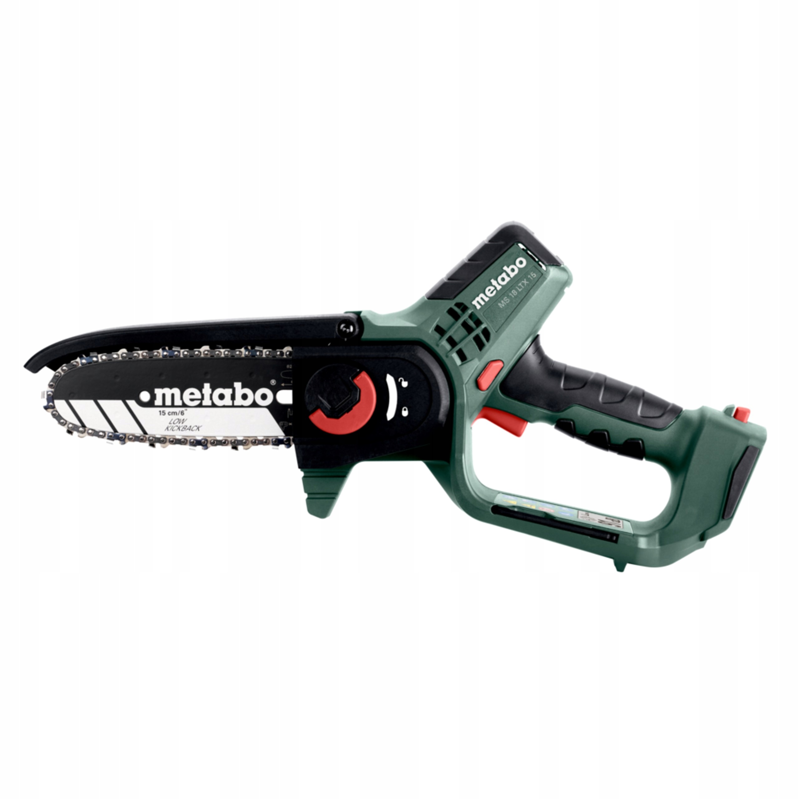 Pilarka Łańcuchowa Akumulatorowa Metabo MS 18 LTX 15 15cm 18V 1x2Ah Torba | 600856500 | 4061792244597