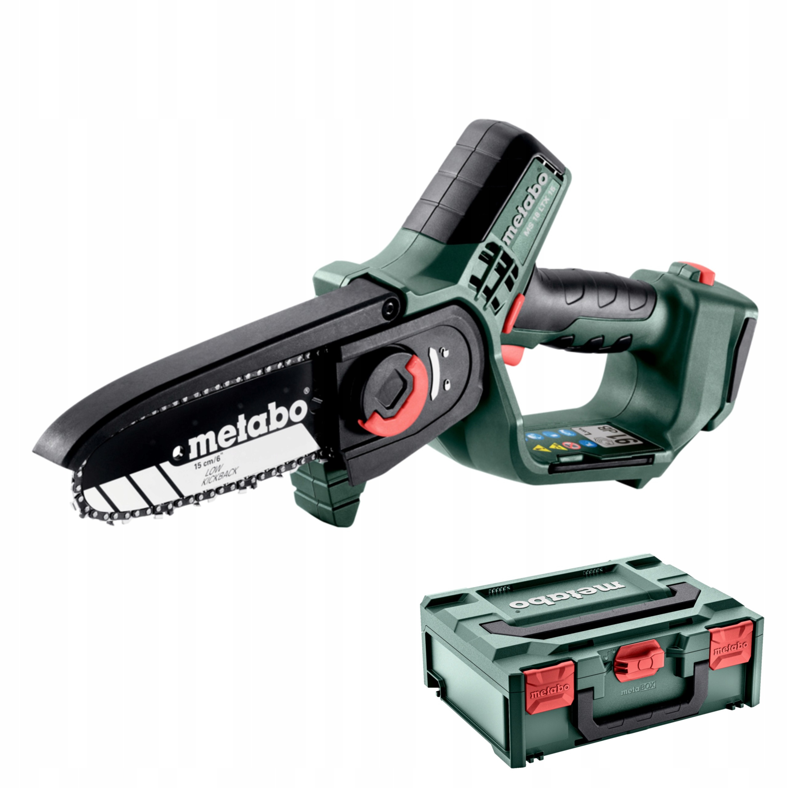 Pilarka Łańcuchowa AkumulatorowaMetabo MS 18 LTX 15 15cm do Drewna MINI | 600856840 | 4061792245419