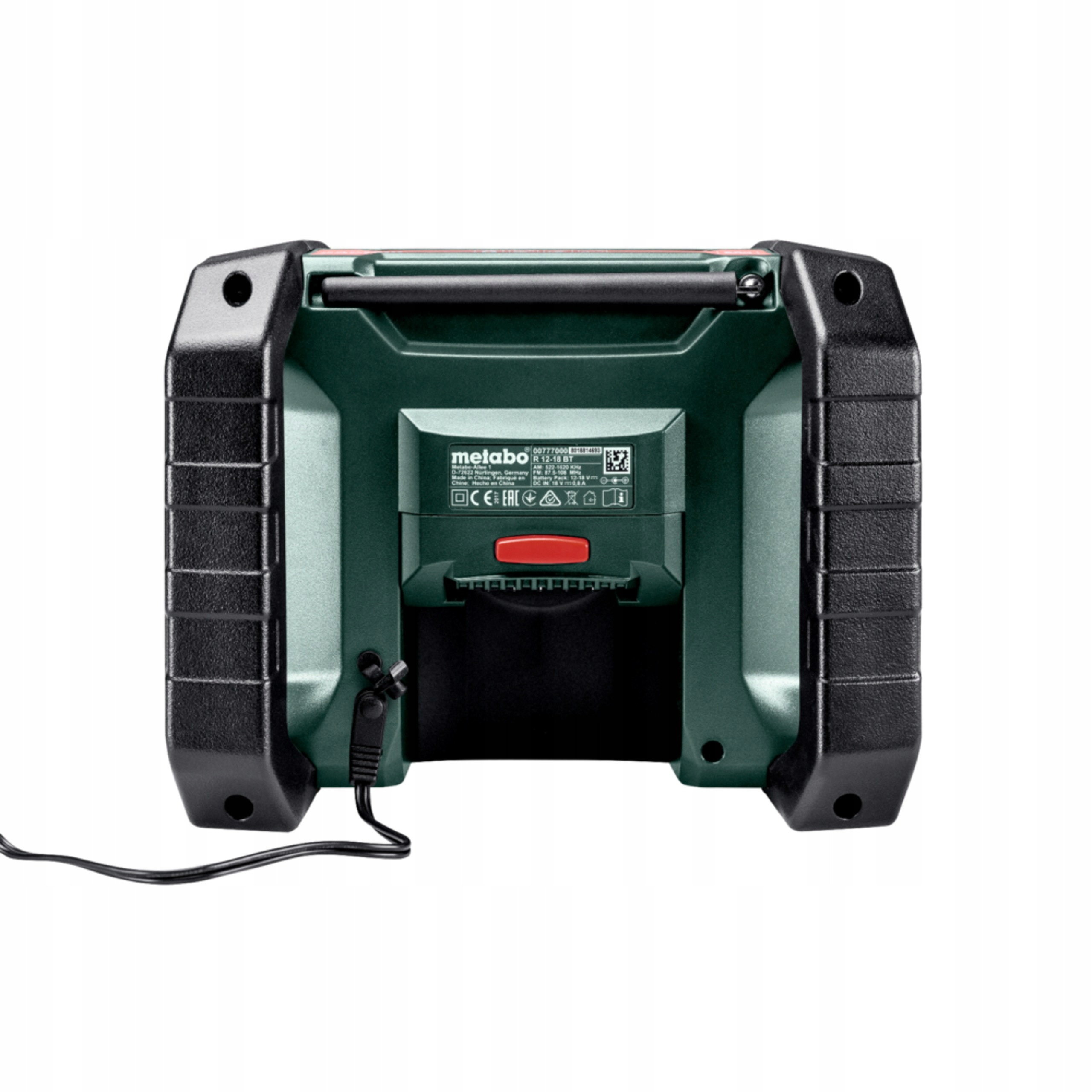 Radio Budowlane Metabo R 12-18 BT Bluetooth FM/AM Akumulatorowo-Sieciowe | 600777850 | 4007430332219