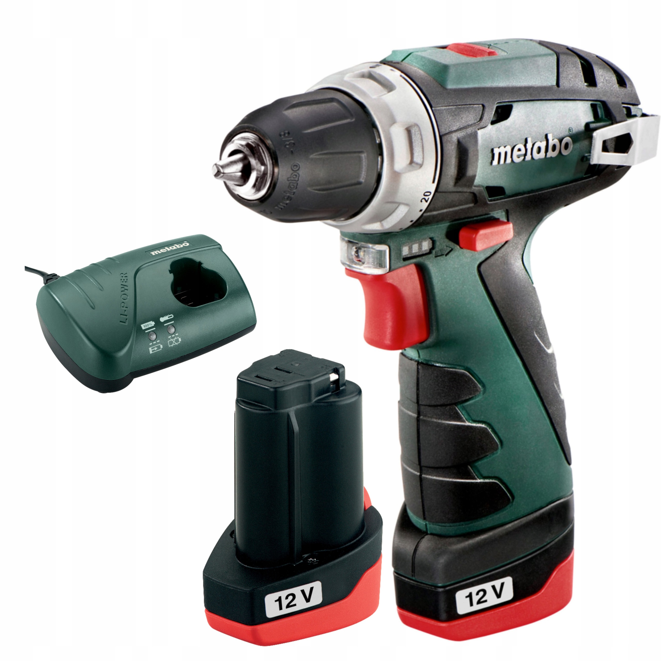 Wiertarko-Wkrętarka Metabo PowerMaxx BS Basic 12V 2x2.0Ah 34Nm | 600984000 | 4061792188242