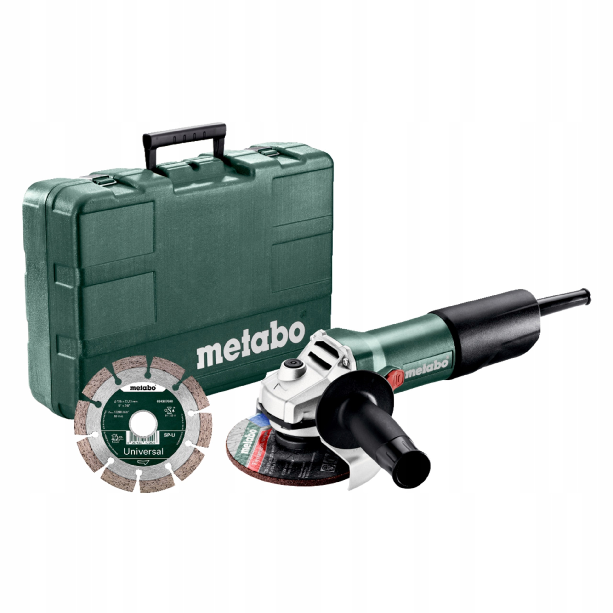 Szlifierka Kątowa Metabo W 850-125 Set 850W 125mm Walizka Tarcza Diamentowa | 603608510 | 4007430338075