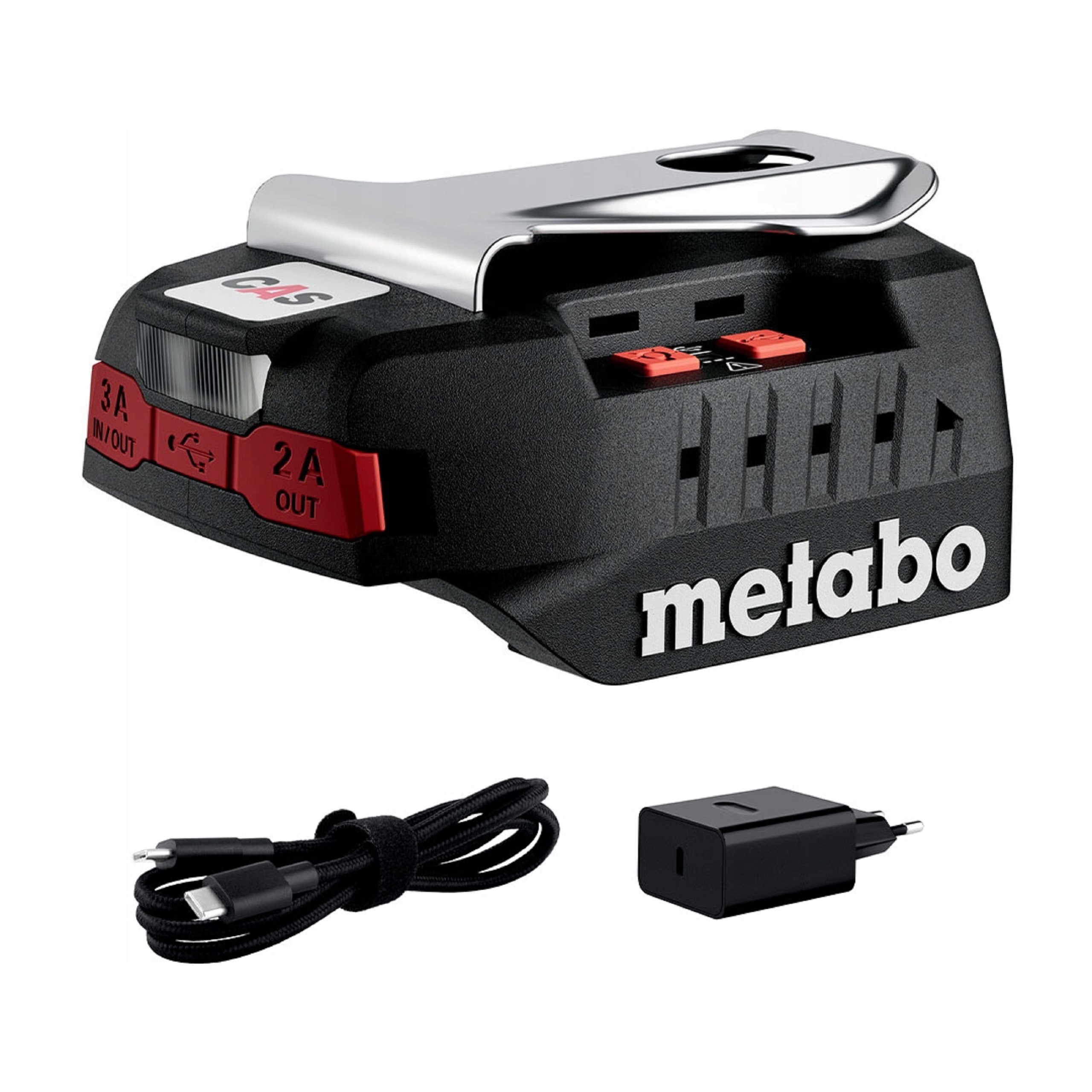 Ładowarka Power Bank USB-C Metabo PC 18-65 18V CAS 65W LED Zasilacz | 600409000 | 4061792274440