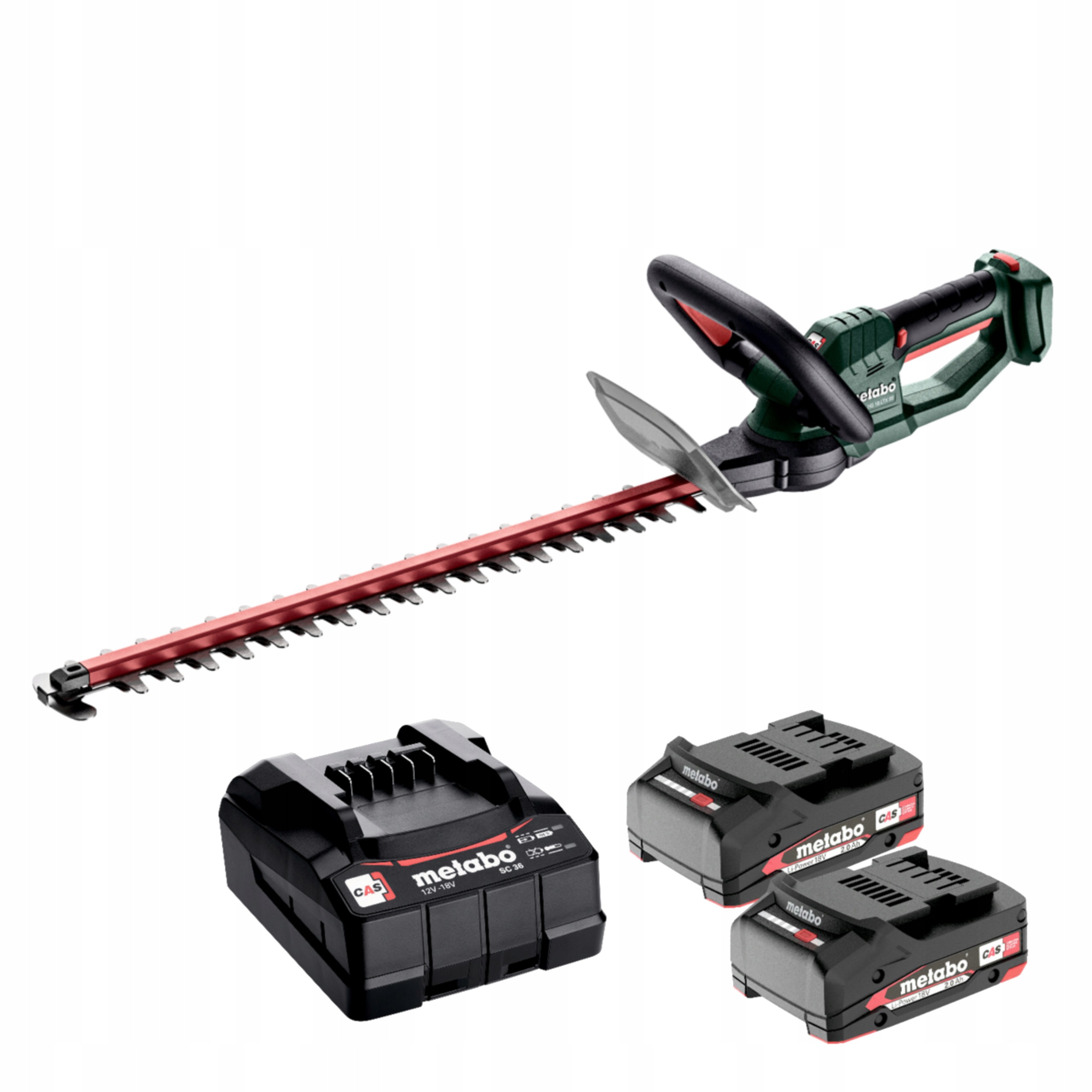 Nożyce do Żywopłotu Metabo HS 18 LTX 55 18V 2x2.0Ah 53cm Akumulatorowe | 601718500 | 4061792223233