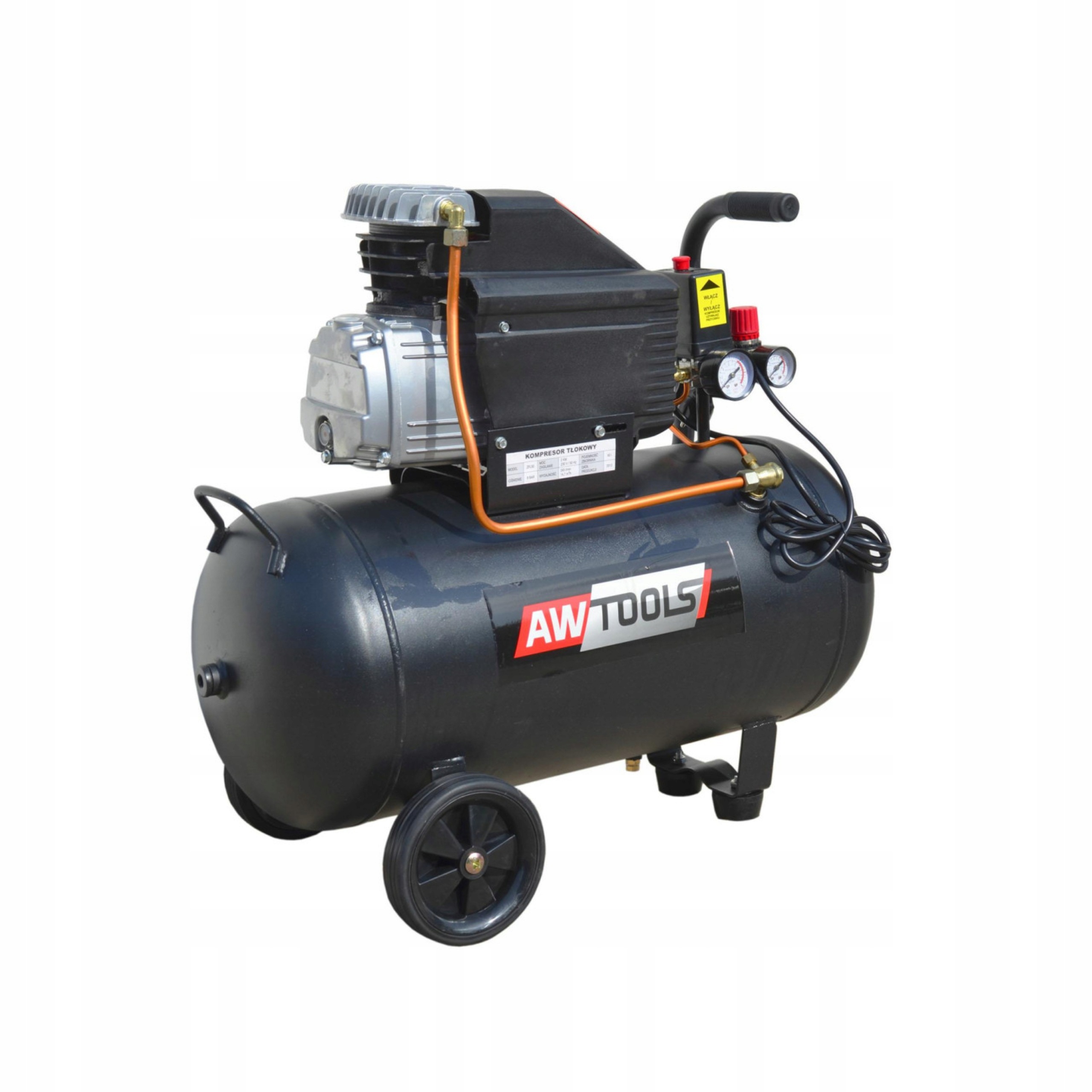 Kompresor Olejowy 24L 2.0KM 8Bar 245l/min Sprężarka FL-24L AW10000 230V | AW10000 | 5902198743538