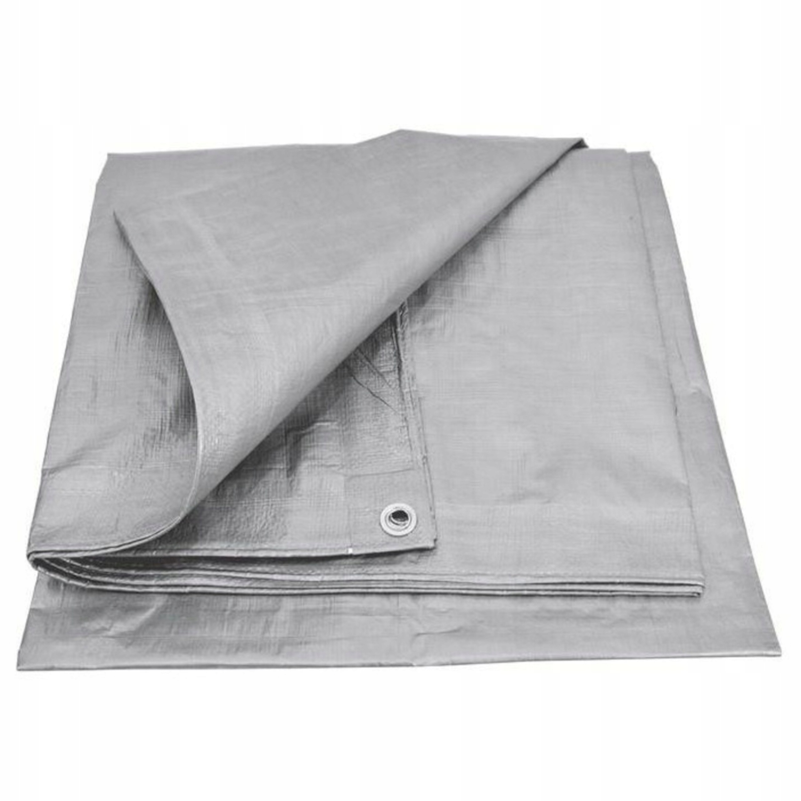 Plandeka Srebrna Wzmocniona 20x20m 120g/m2 UV Oczka Gruba AW68082 | AW68082 | 5903678609733