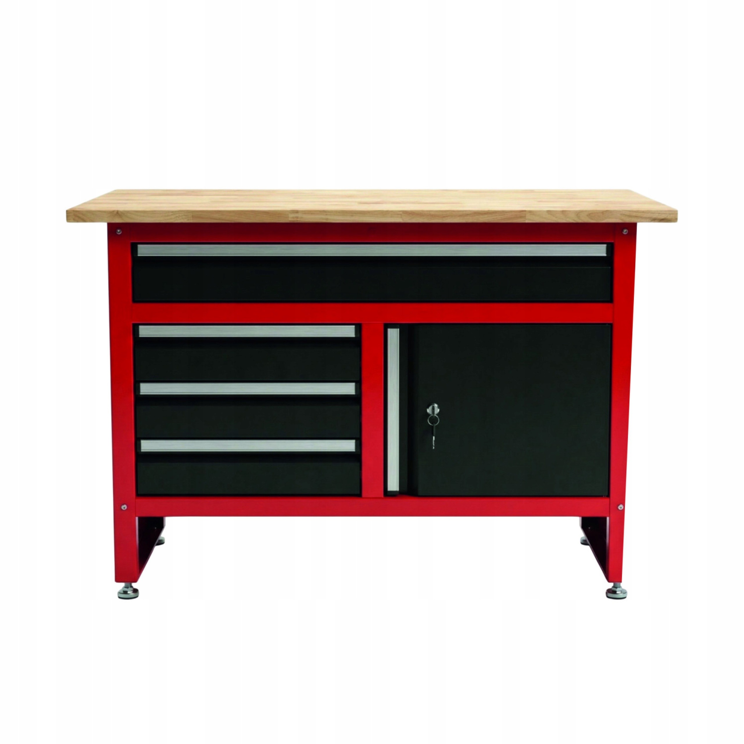 Stół Warsztatowy 120x60cm Blat 30mm 350kg 4 Szuflady Szafka AWTOOLS AW30903 | AW30903 | 5903678637033
