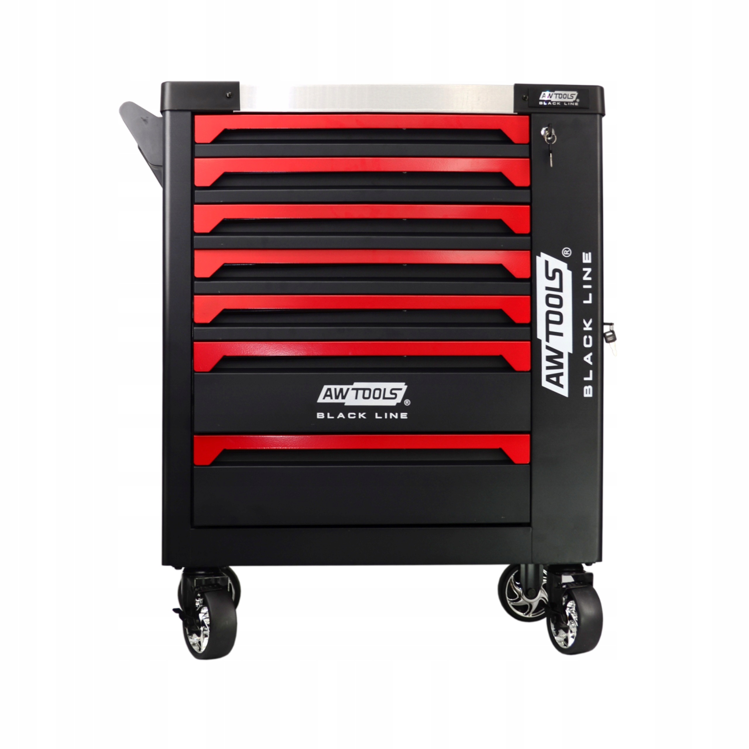 Wózek Warsztatowy Szafka 7 Szuflad Blat INOX 300kg AWTOOLS AW15110BL | AW15110BL | 5903678635206