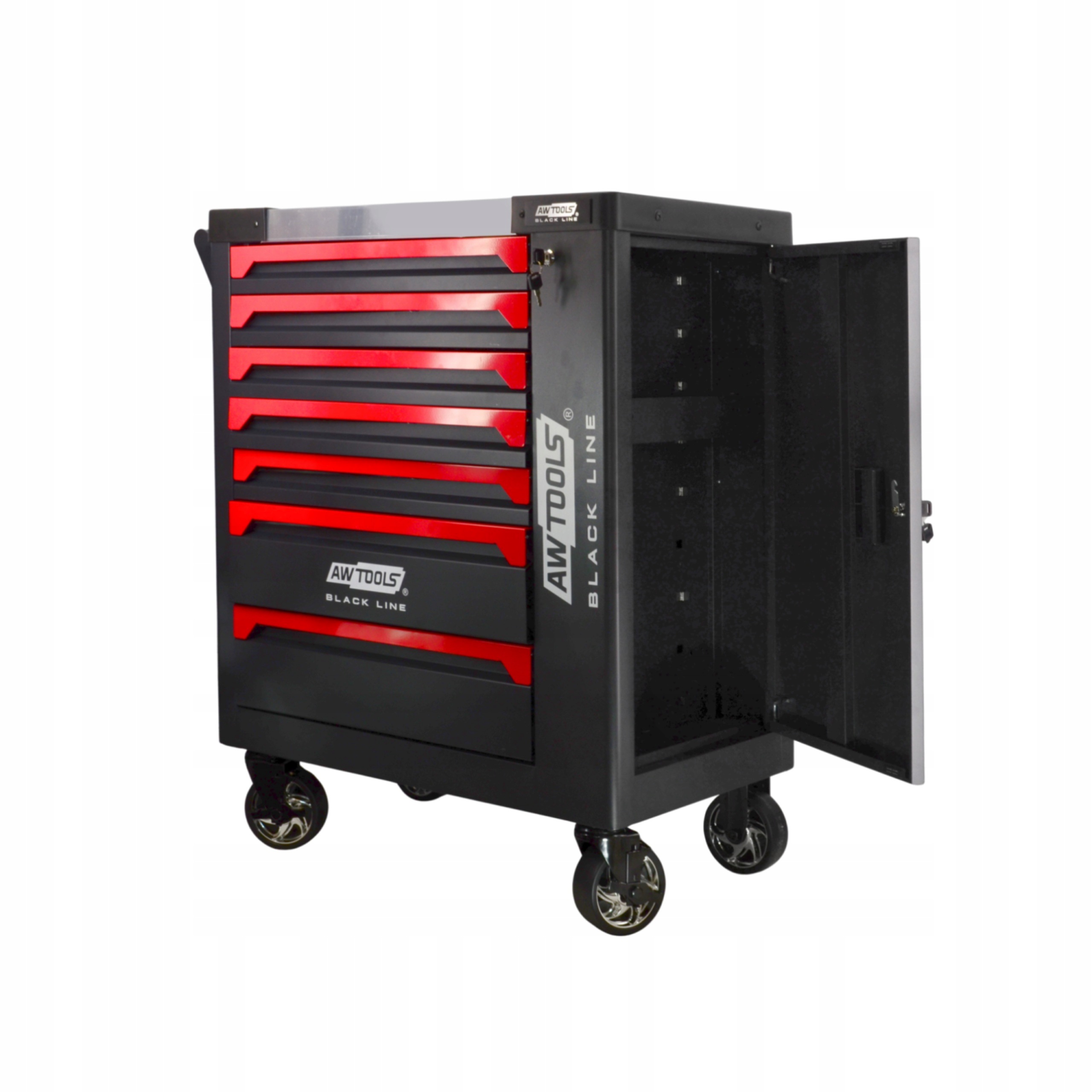 Wózek Warsztatowy Szafka 7 Szuflad Blat INOX 300kg AWTOOLS AW15110BL | AW15110BL | 5903678635206