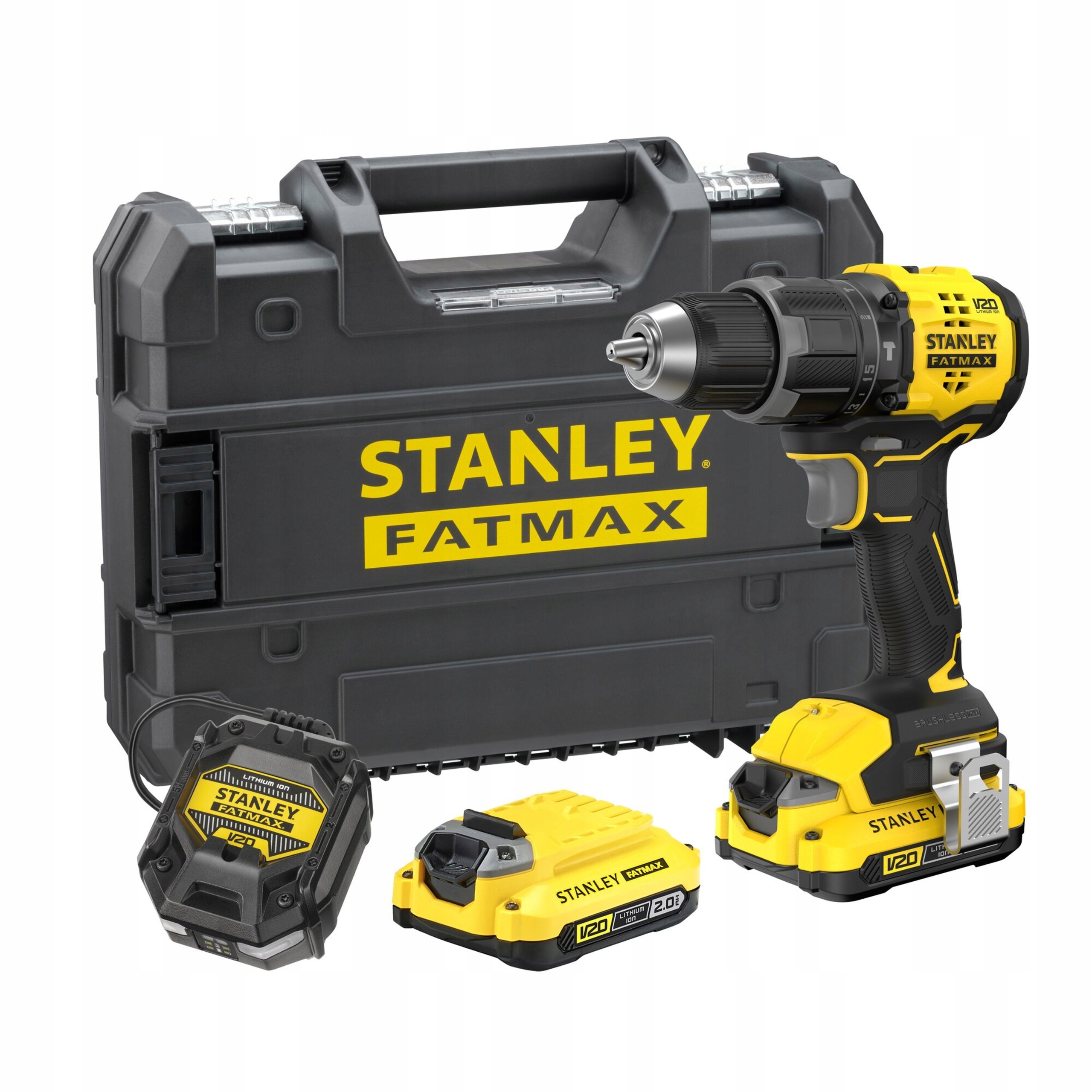 Wiertarko-Wkrętarka Udarowa STANLEY FATMAX SFMCD716D2T V20 2x2Ah 60Nm | SFMCD716D2T-QW | 5035048843017