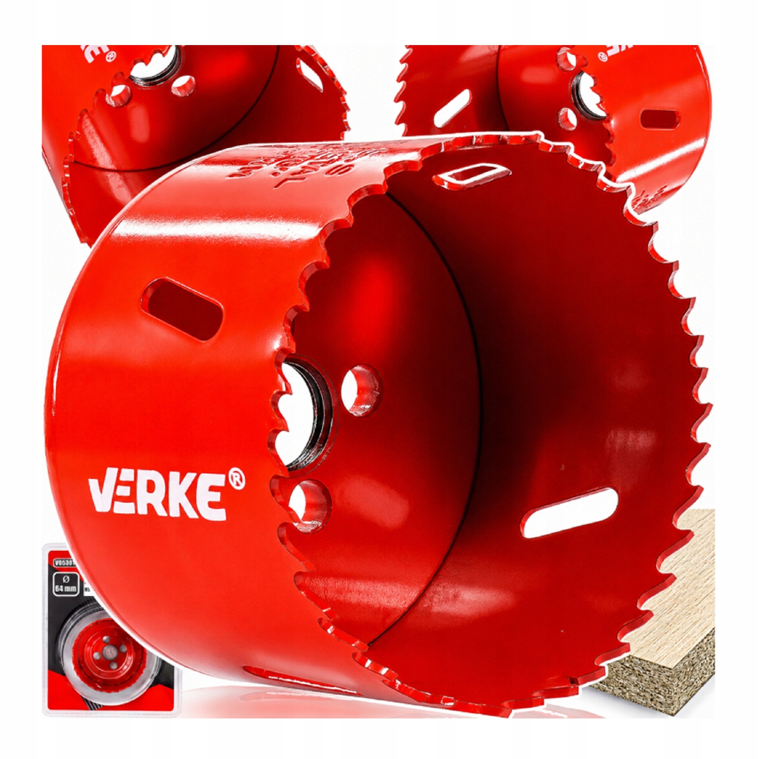 OTWORNICA KORONKA BIMETALOWA 64mm FREZ WIERTŁO DO METALU DREWNA BI-METAL | V05364 | 5908224744579
