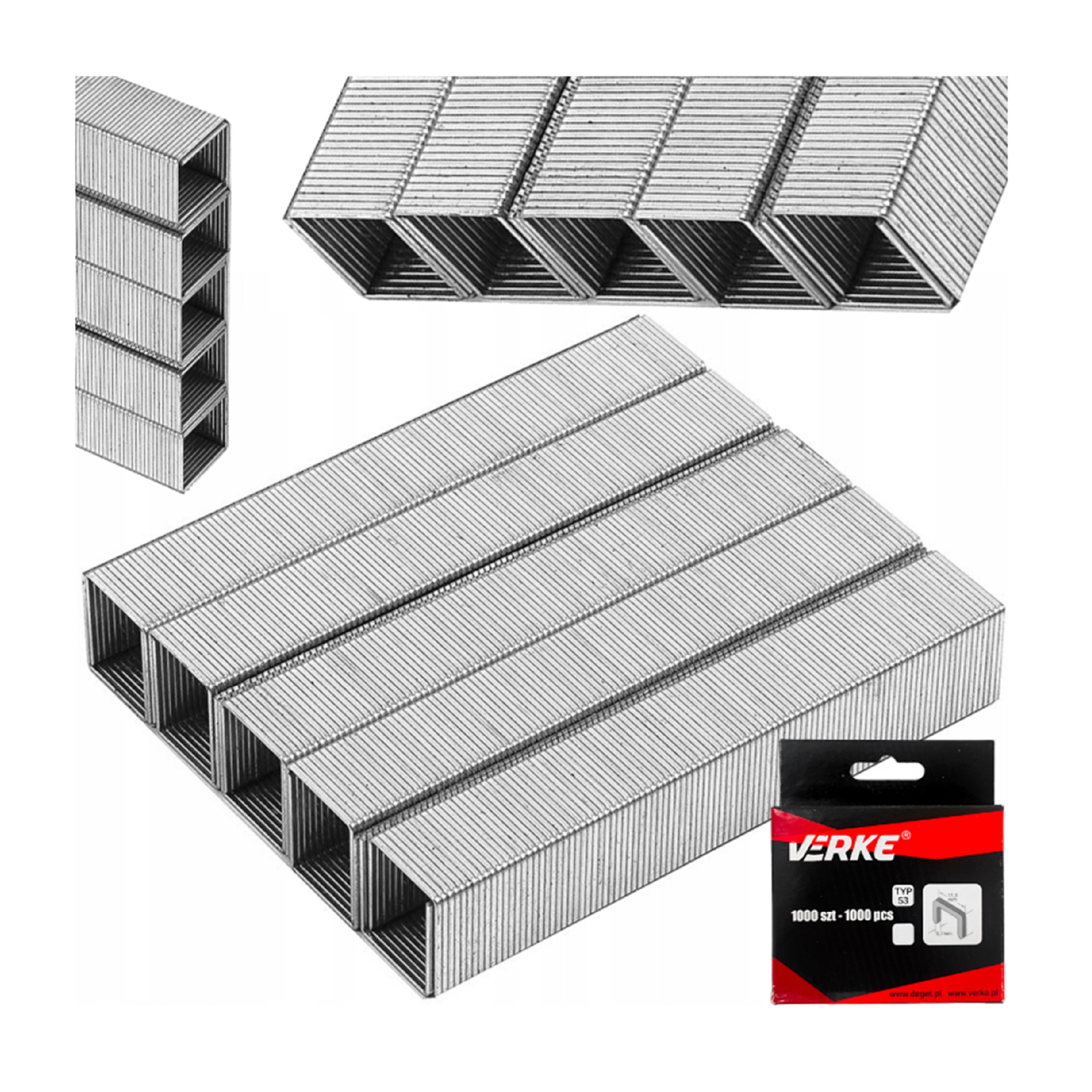 ZSZYWKI TAPICERSKIE TYP 53 - 8 mm DO TAKERA ZSZYWACZA VERKE ZSZYWKI ZESTAW | V86051 | 5908224744272