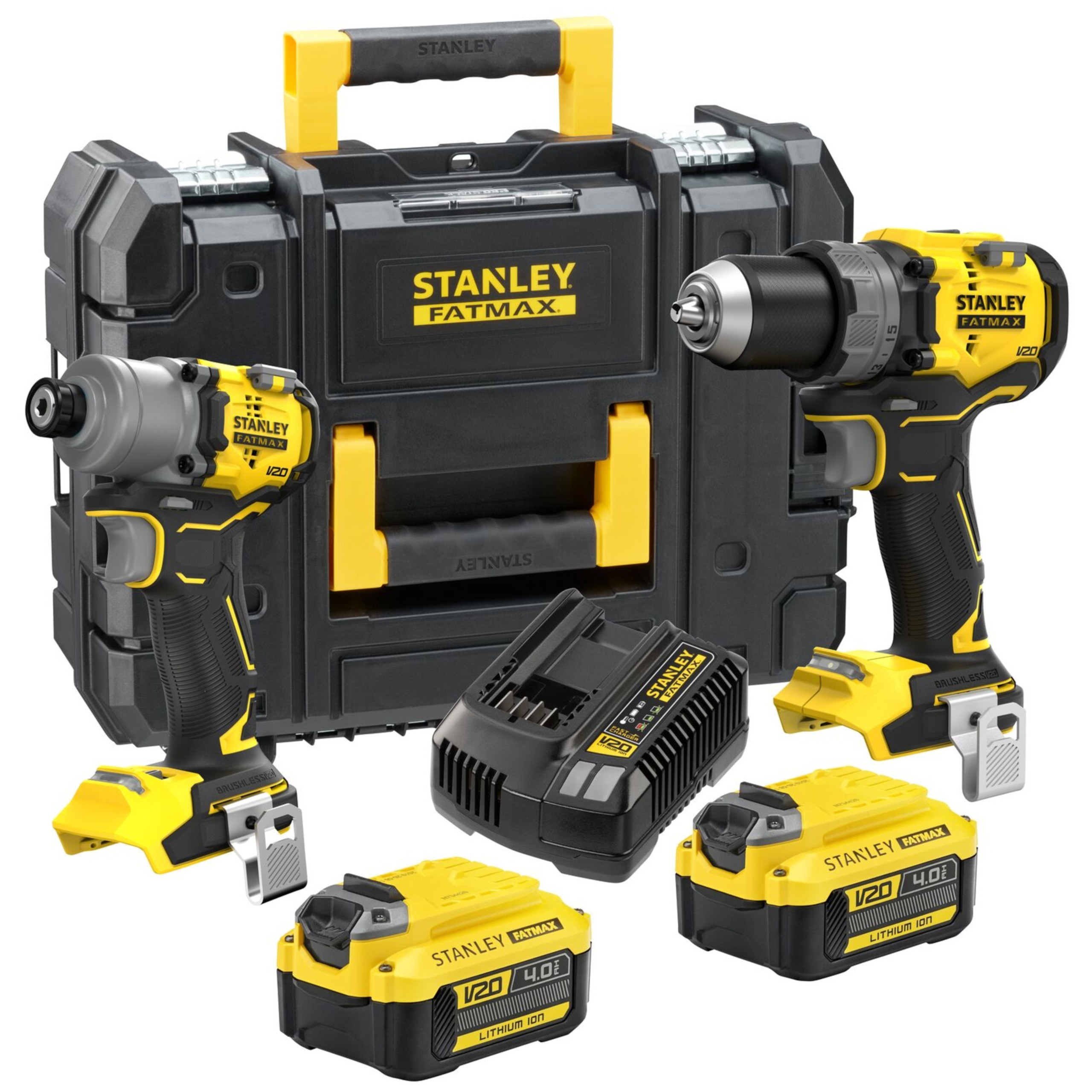 Zestaw Combo STANLEY FATMAX SFMCK211M2T V20 Wkrętarka Zakrętarka 2x4Ah | SFMCK211M2T-QW | 5035048844489
