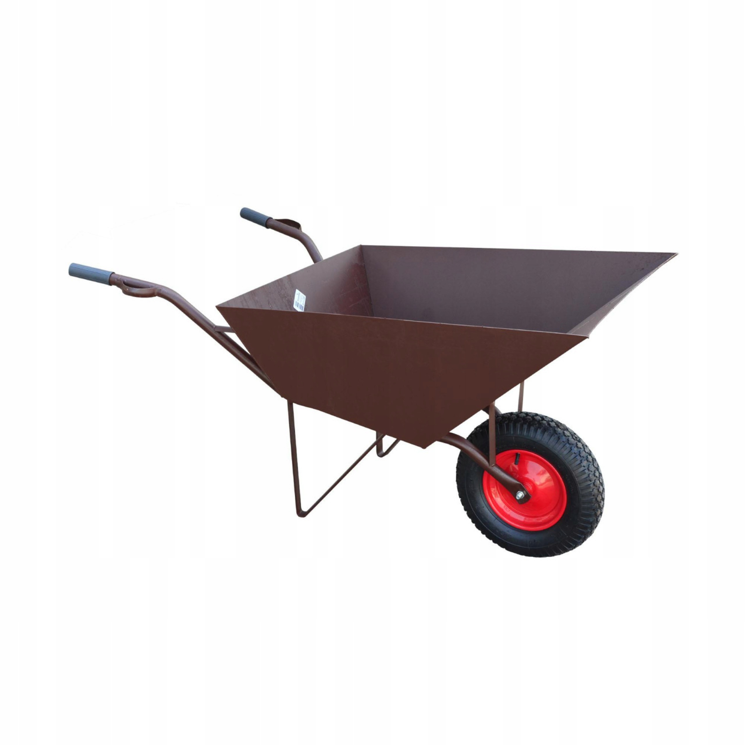 Taczka Budowlana Duża 110L Blacha 2.0mm 300kg Koło Pompowane AW00038 | AW00038 | 5903678612252