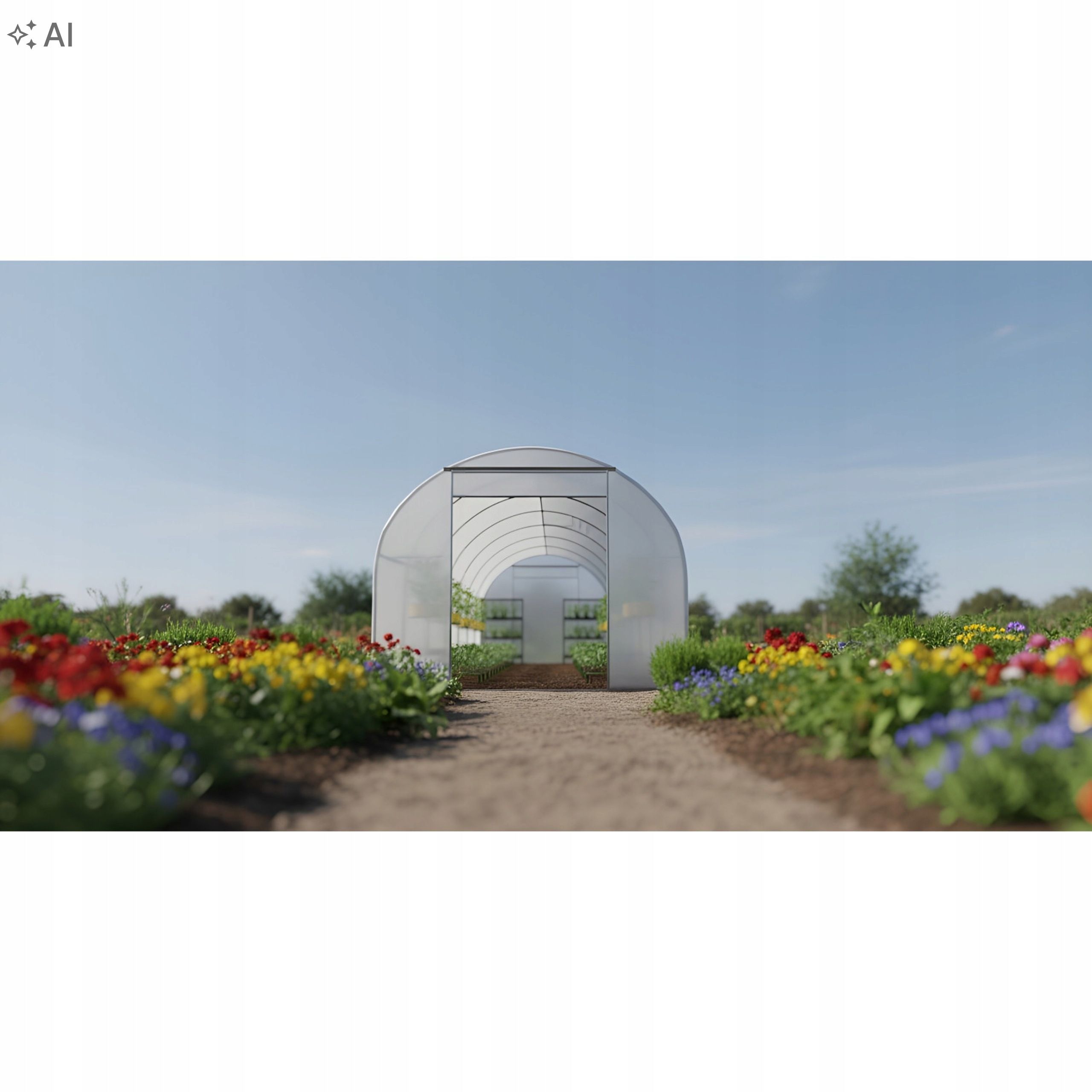 Tunel Ogrodowy Szklarnia Foliowa 3x4.5x2m Biała UV4 Moskitiery AW67625 | AW67625 | 5903678632687