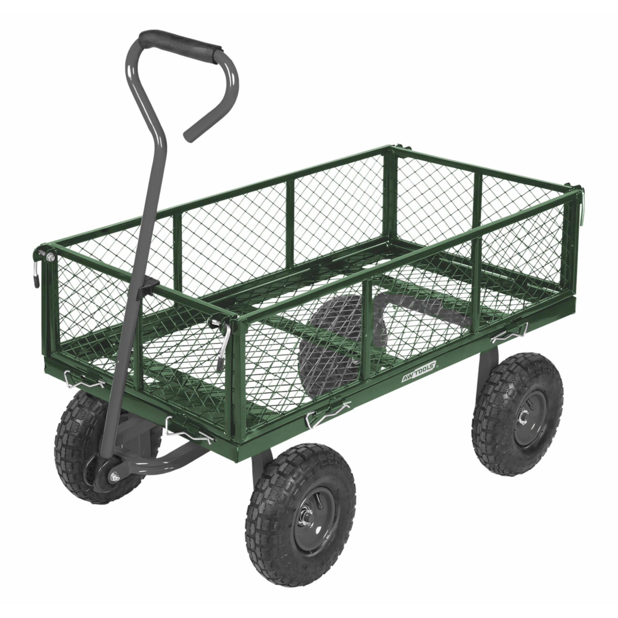 Wózek Ogrodowy Transportowy 250kg Przyczepka Koła Pompowane AWTOOLS AW66111 | AW66111 | 5903678631024