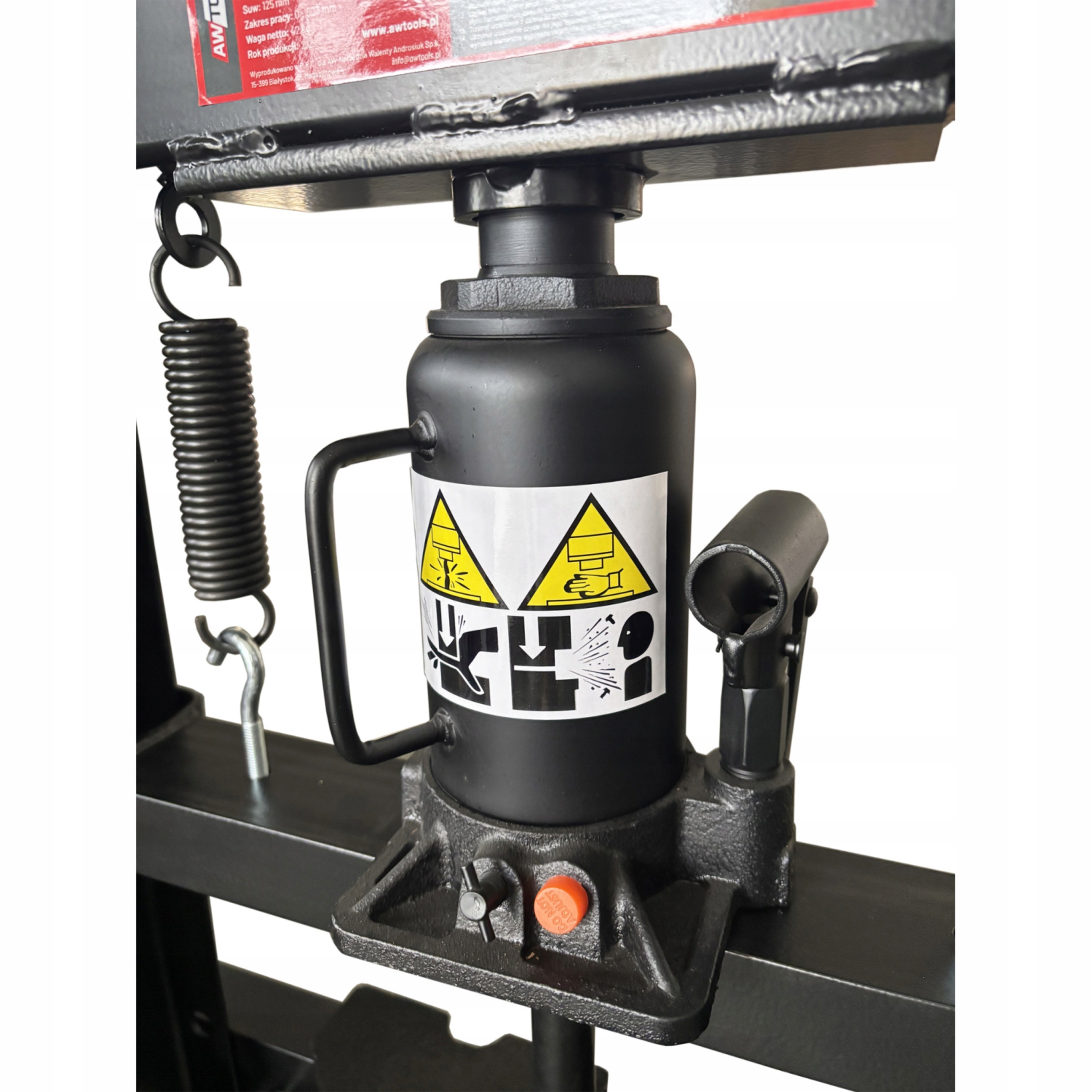 Prasa Hydrauliczna Warsztatowa 12T Nacisku Regulowana AWTOOLS AW20044 | AW20044 | 5903678632496