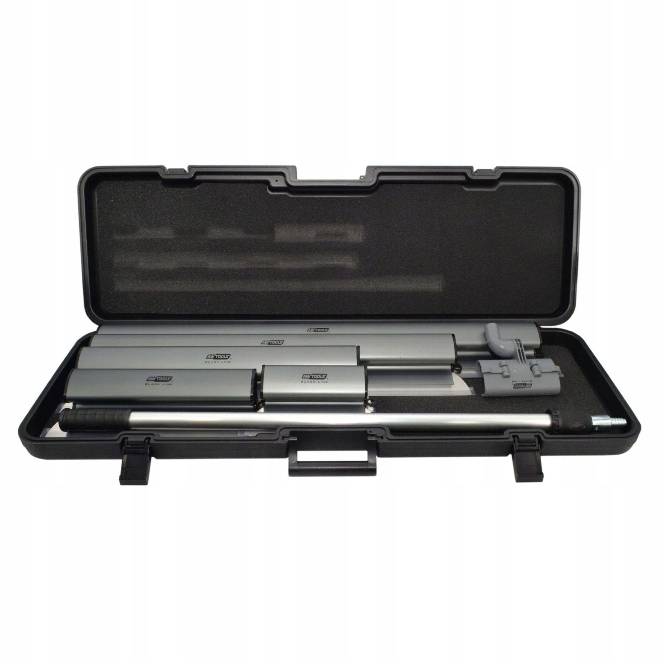 Szpachle do Gładzi Zestaw 7el. Walizka Kij AWTOOLS AW28210BL Black Line | AW28210BL | 5903678635367