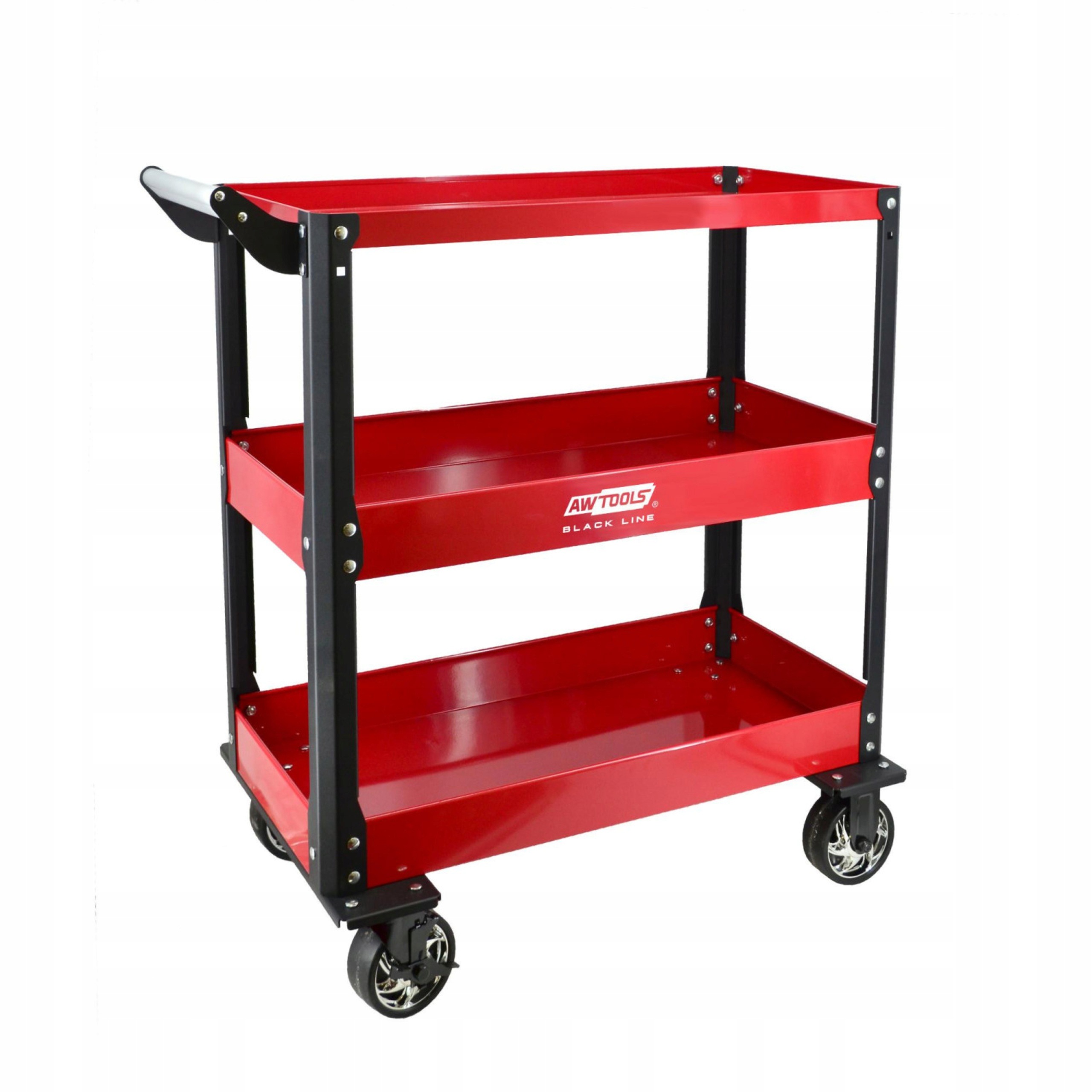 Wózek Warsztatowy Metalowy 3 Półki Szafka 150kg AWTOOLS AW15091BL Meblowy | AW15091BL | 5903678625054