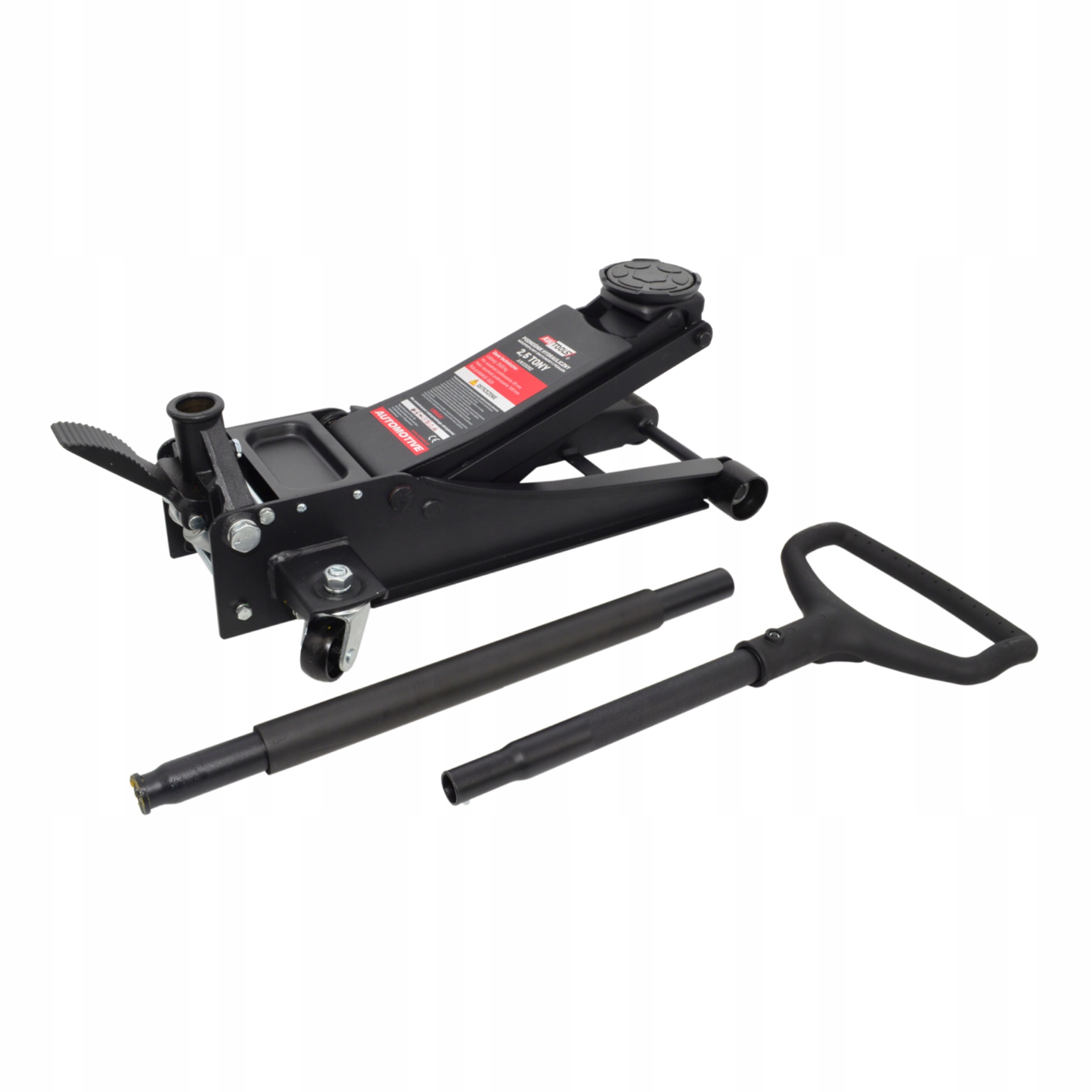 Podnośnik Niskoprofilowy Żaba 2.5T 75-505mm 2Tłoki Pedał AWTOOLS AW20092 | AW20092 | 5903678632571