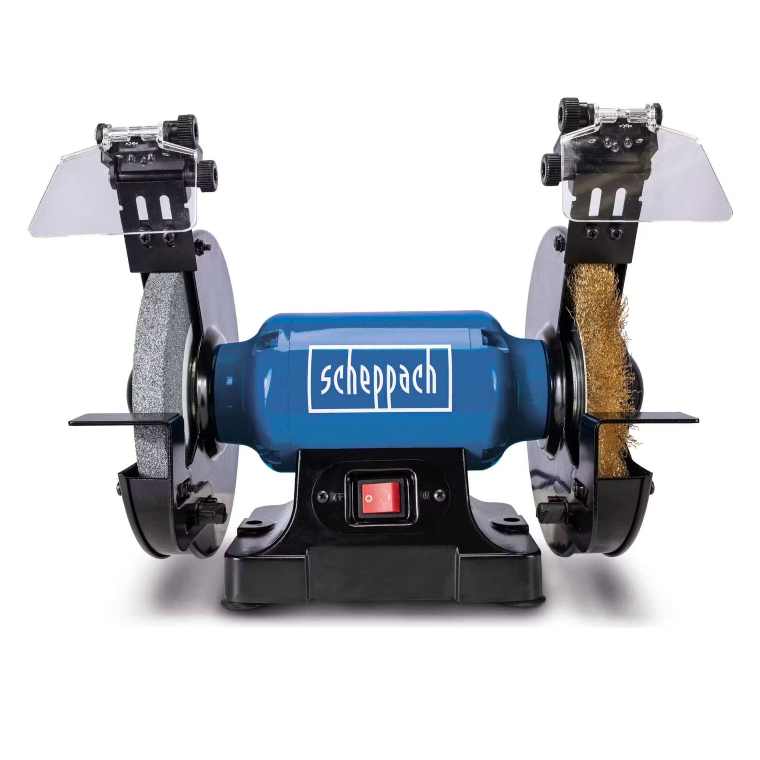 Szlifierka Stołowa Scheppach SM200LB 500W Tarcza 200mm Szczotka LED | SCH5903111901 | 4046664123712
