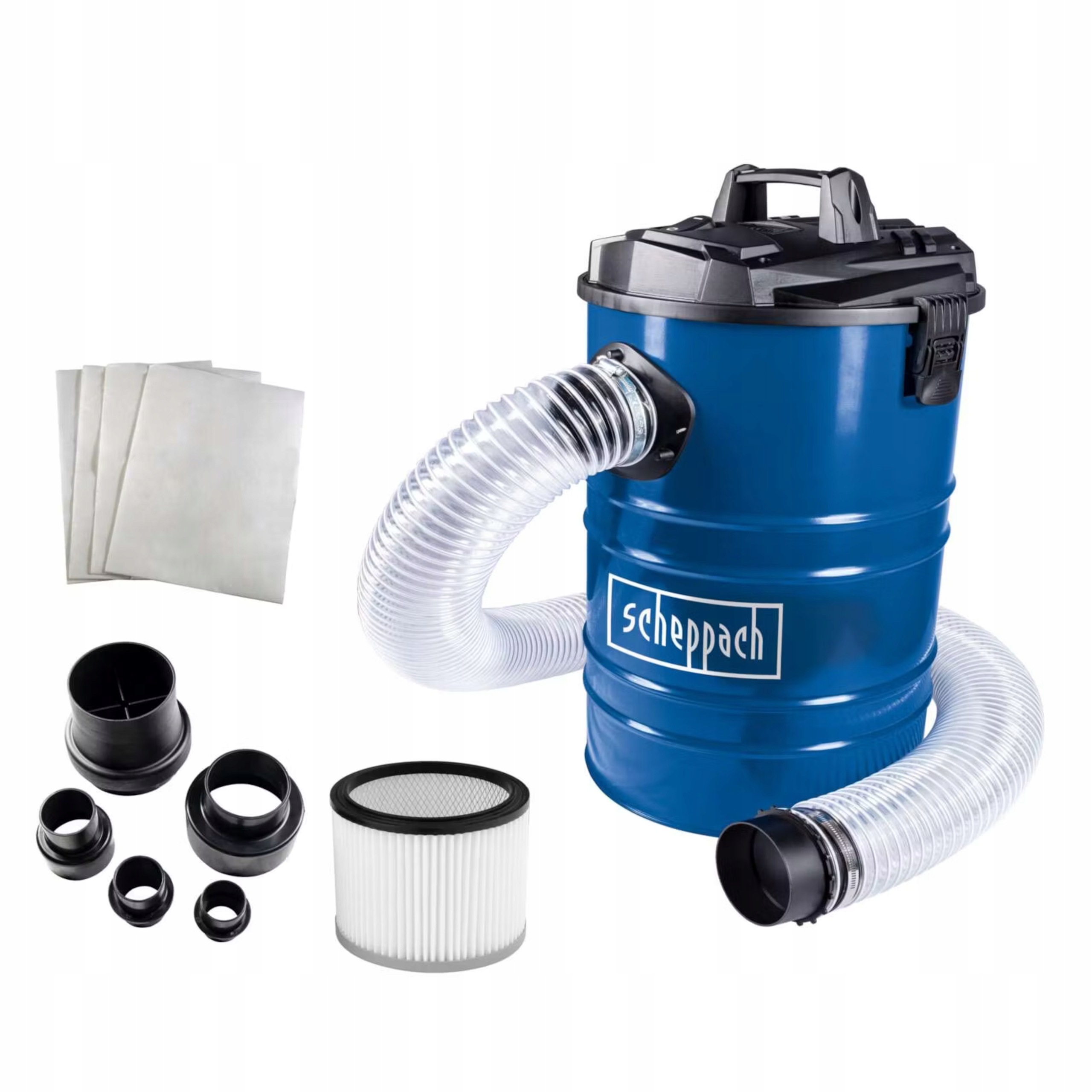 Odciąg do Trocin Pyłu Scheppach DC100 1200W Pojemnik 65L Wąż Adaptery | SCH5906306901 | 4046664123132