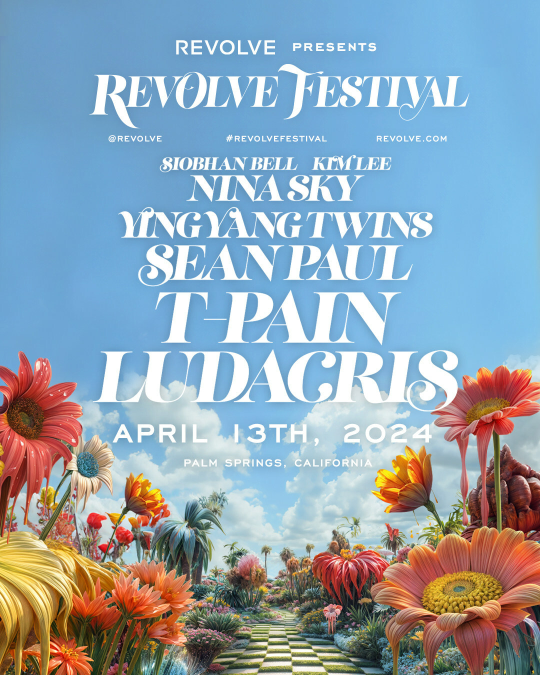 The lineup for the 2024 Revolve Festival