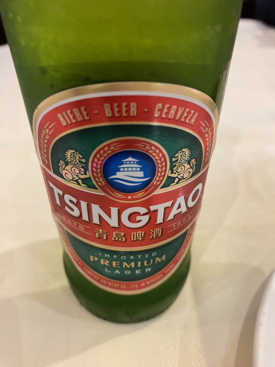 Post-gig Chinese and beer
