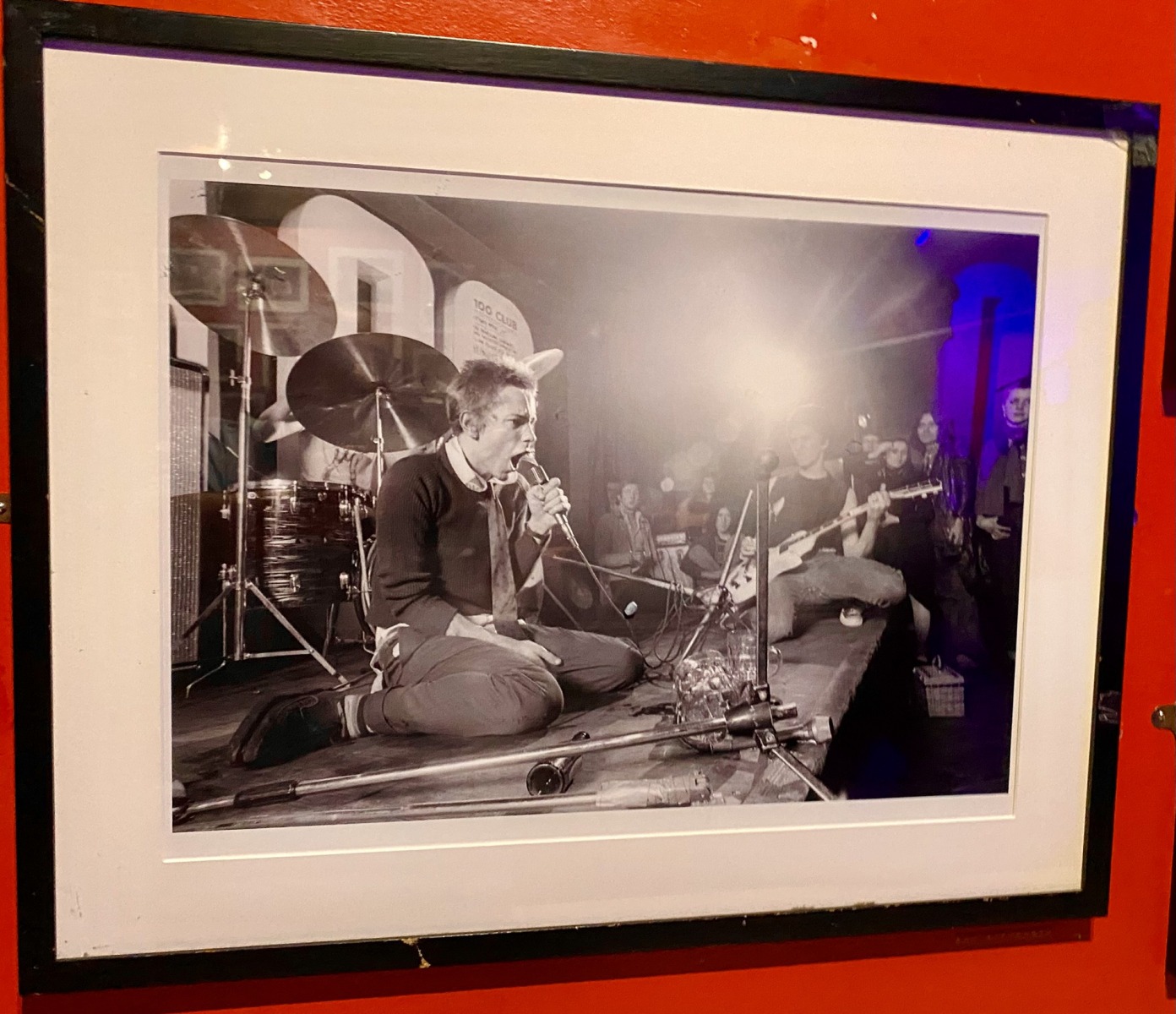 100 Club memorabilia wall