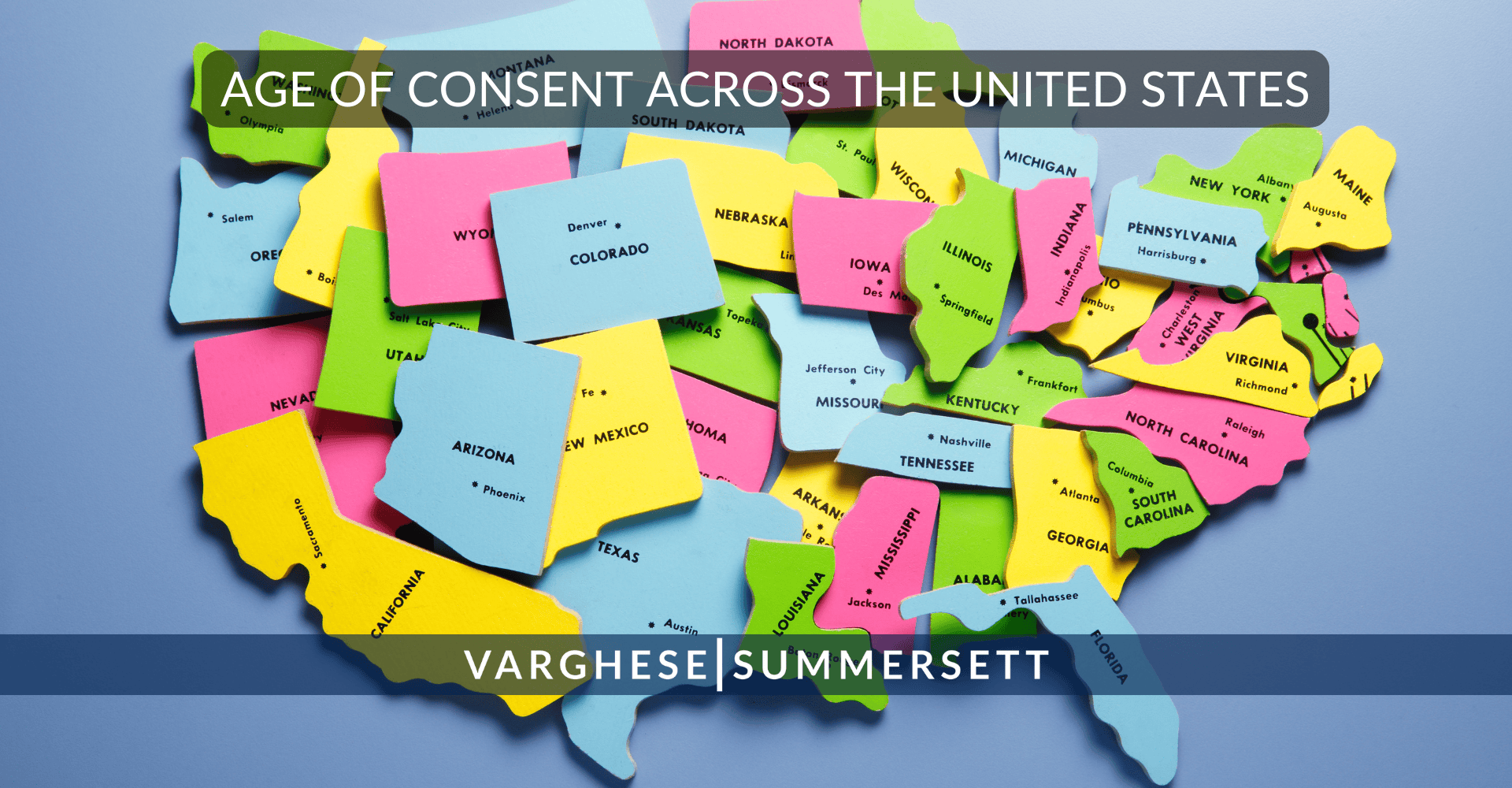 The Age Of Consent By State Across The United States Age Of Consent By State Map 