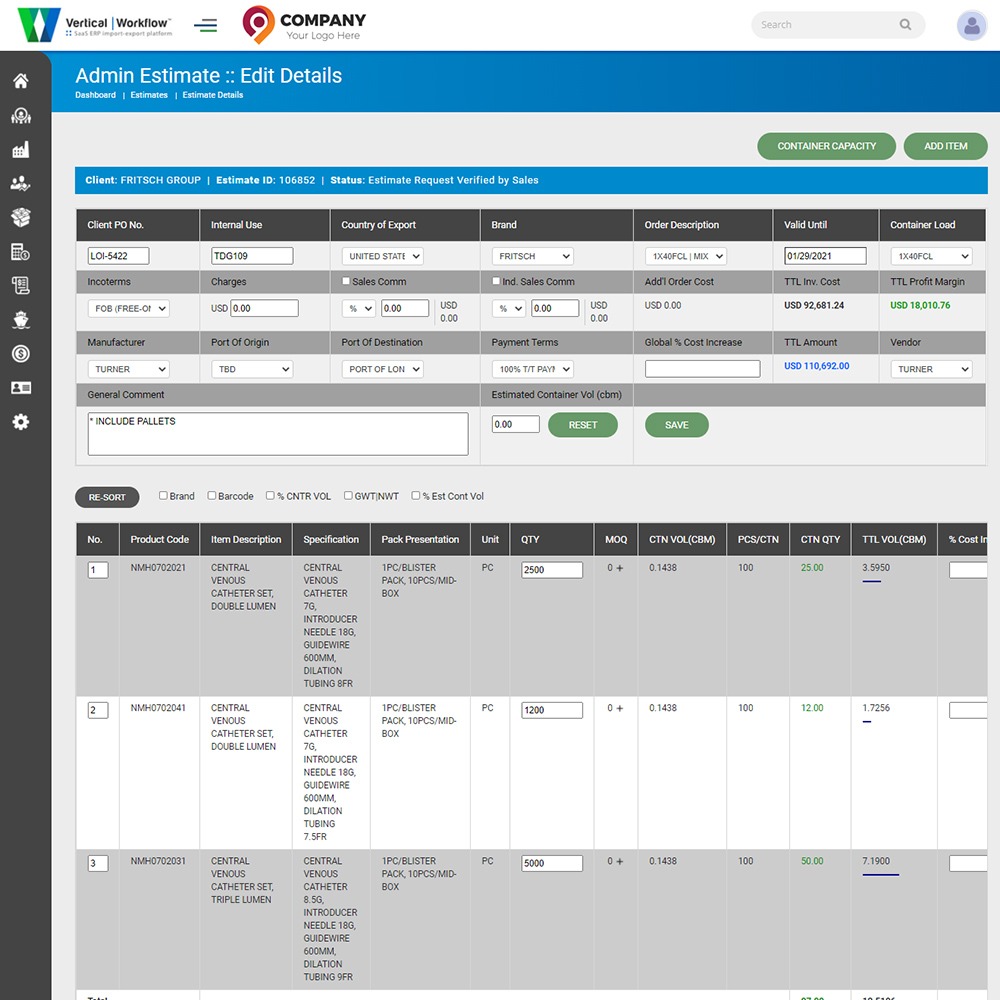VFlowERP™ Software