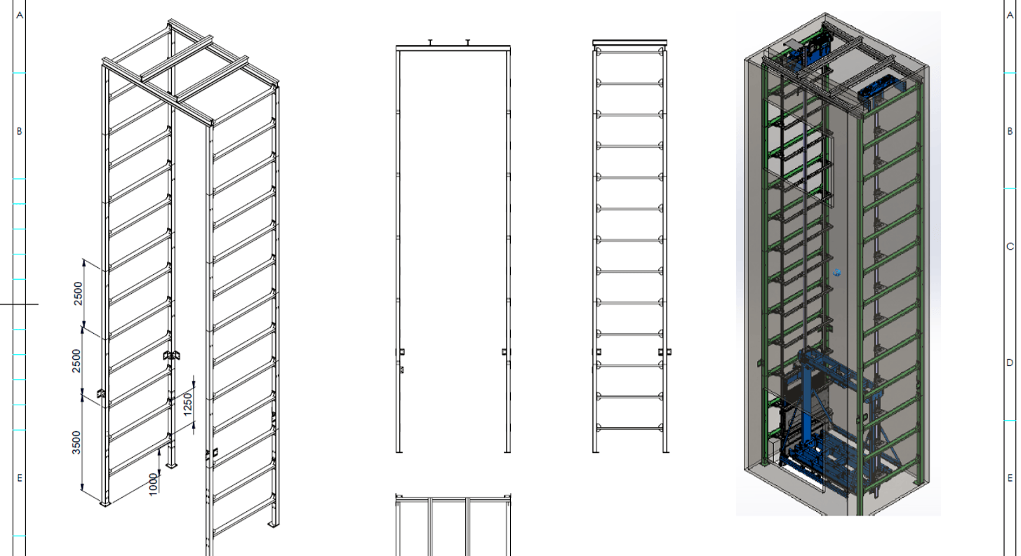 panoramic, glass, bespoke, custom, freight elevator, goods, platform