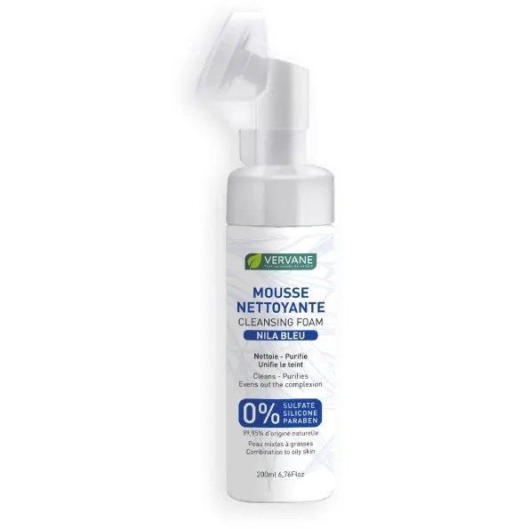 Mousse nettoyante Nila bleu