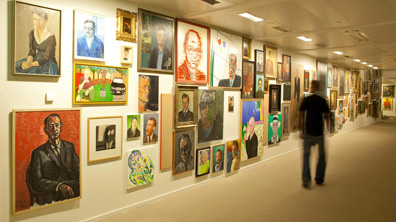 Schrijversgalerij in het Letterkundig Museum