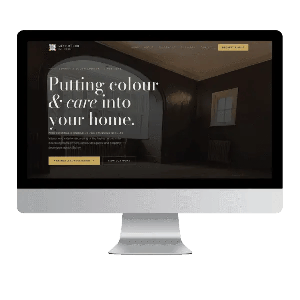 website mock up