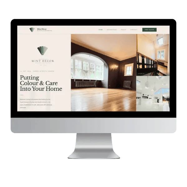 landing page mock up