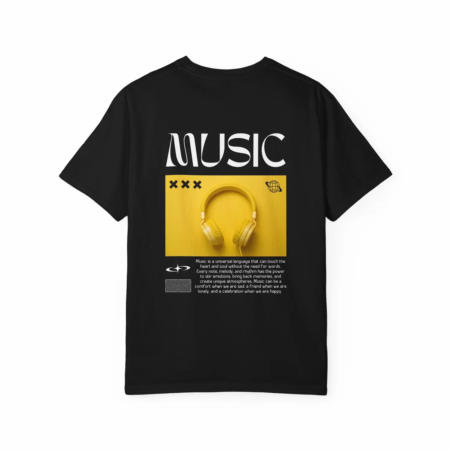 Vexor-Tricou barbati urban bumbac, negru, Music