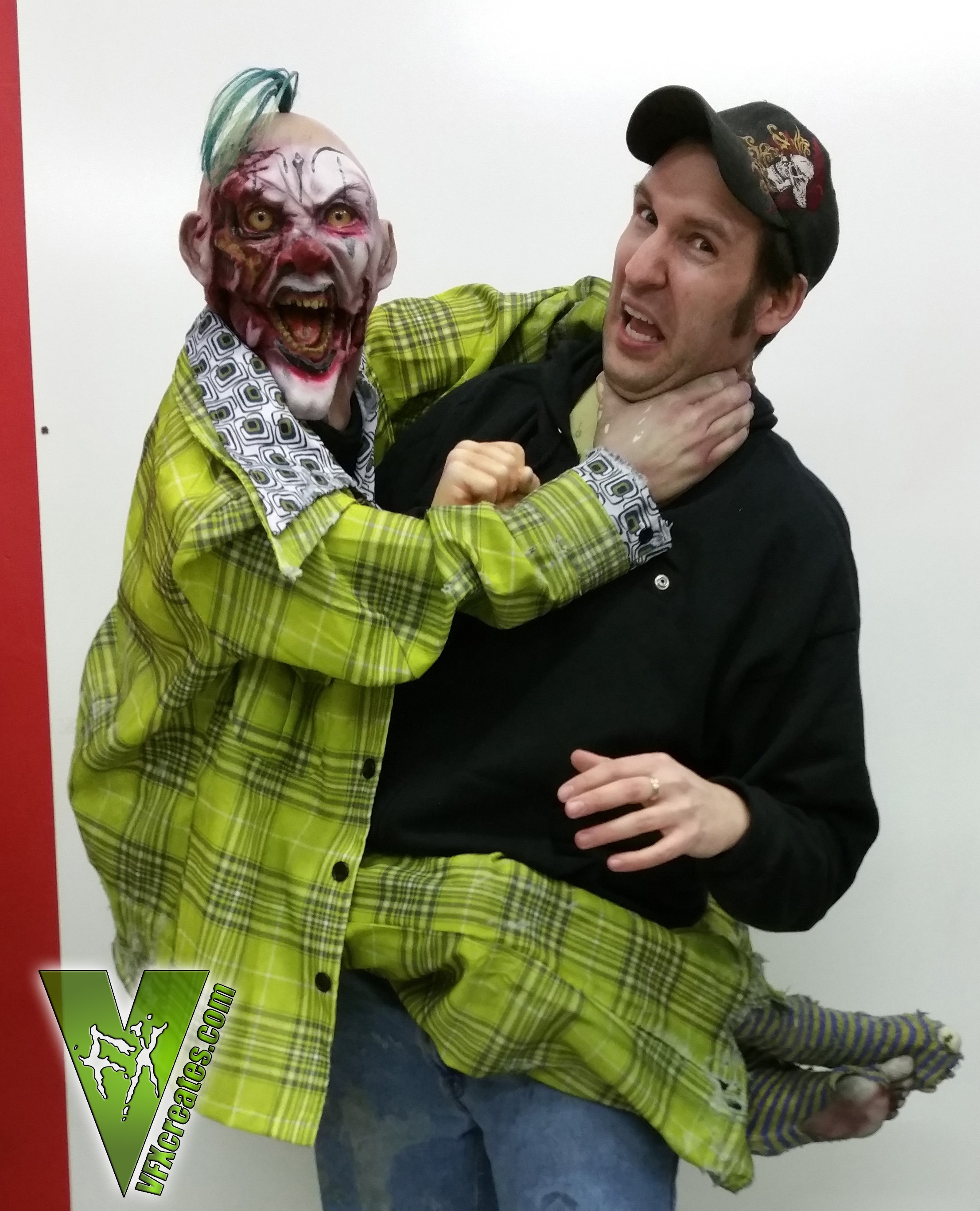Zombie Clown Chokels With Movable Jaw VFX Creates