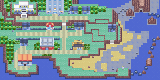Pokemon Emerald Version Maps Pokemon Emerald Version Lilycove City Gba Map