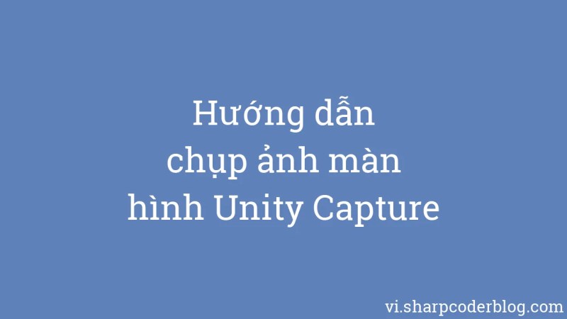 Esercitazione Sullo Screenshot Di Unity Capture Sharp Coder Blog - Geometric Photo Collection - 8K Quality