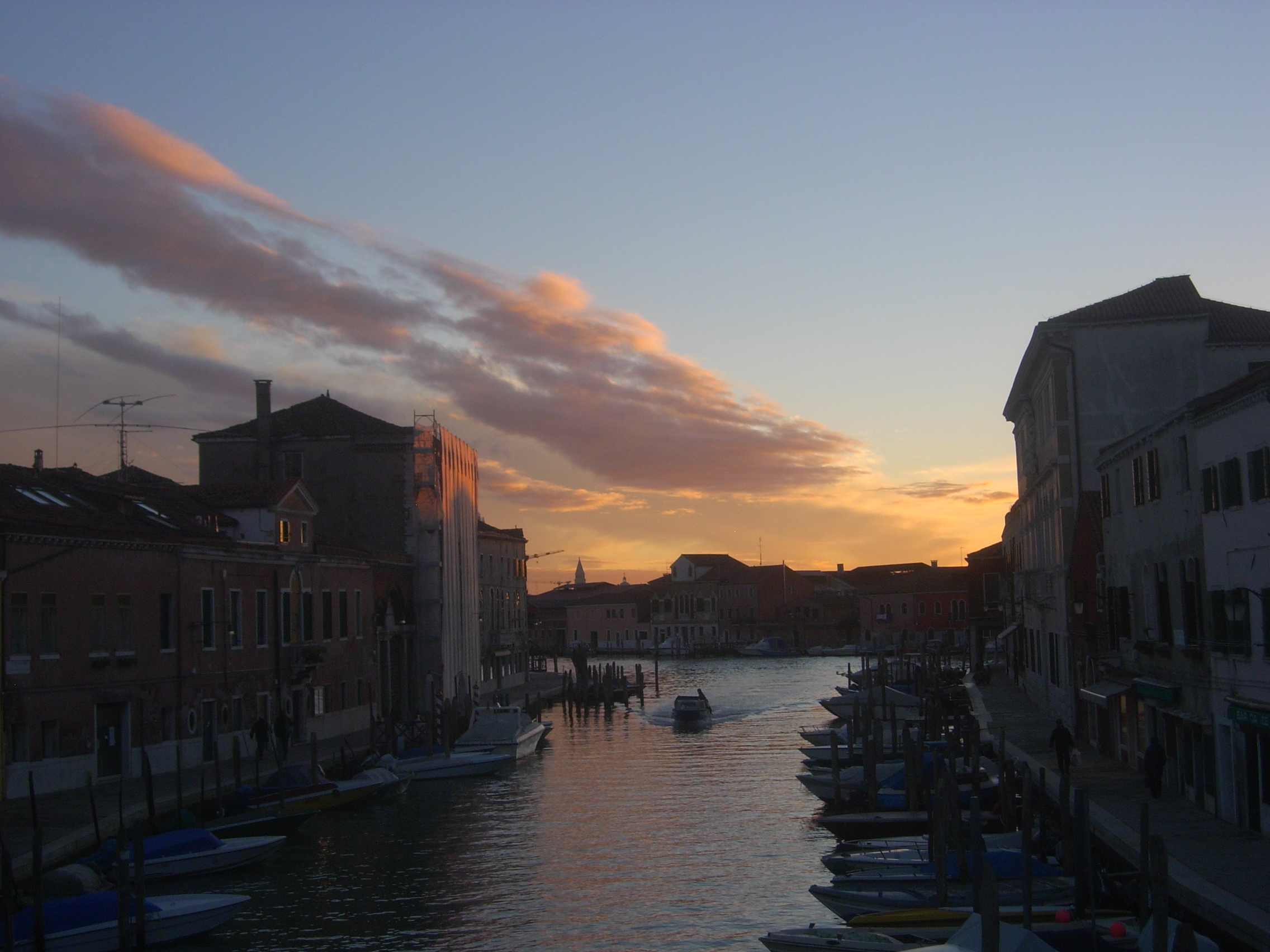 Puesta de sol en Murano