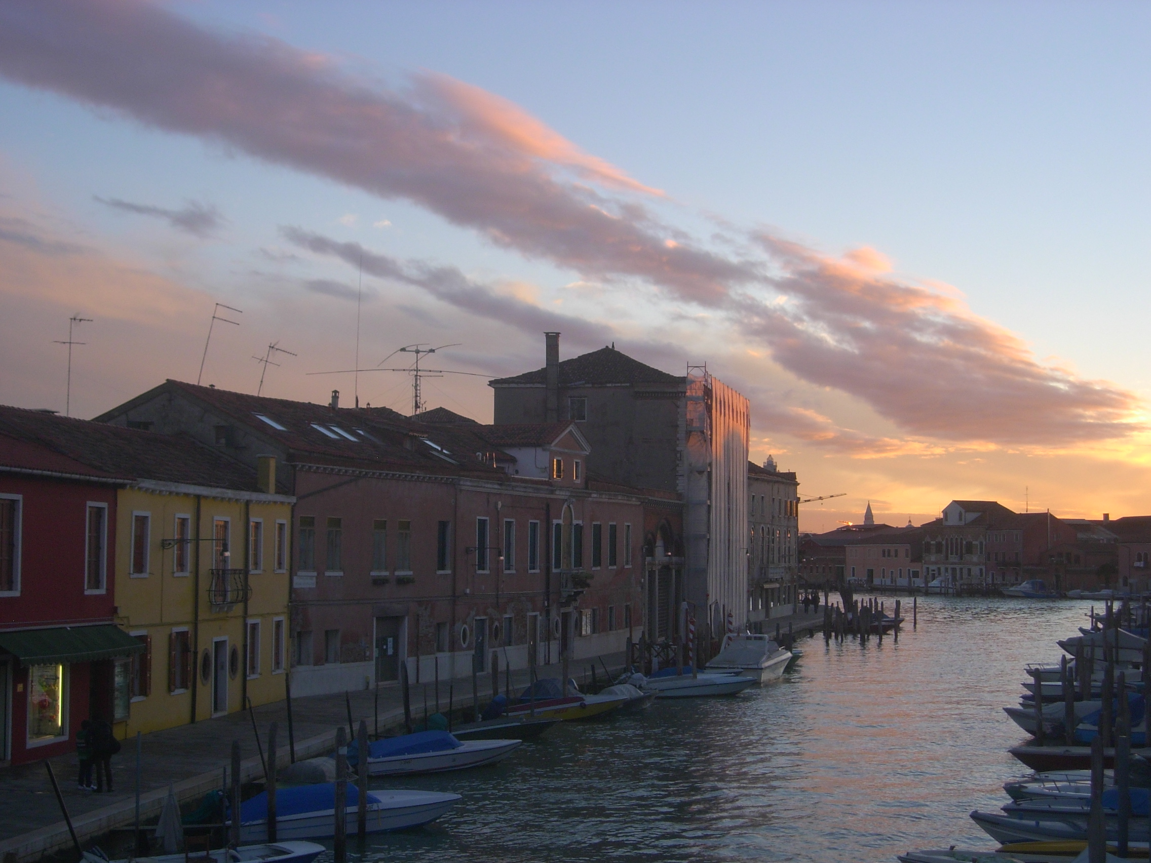 Puesta de sol en Murano