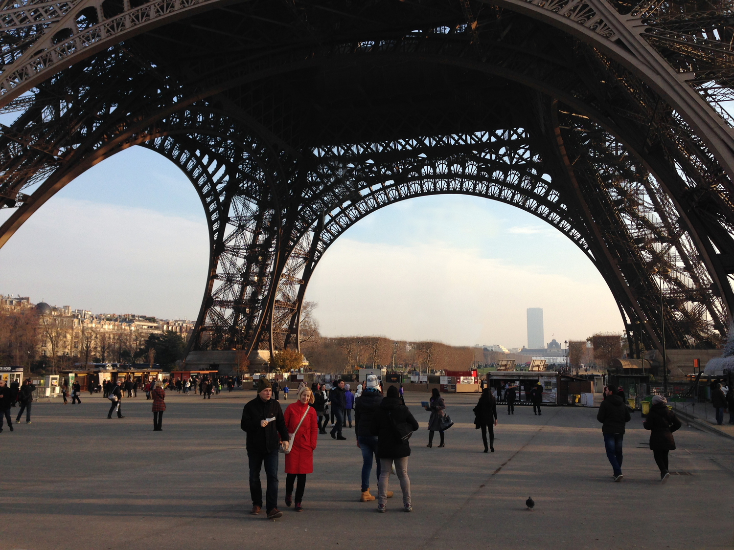 A base da Torre Eiffel