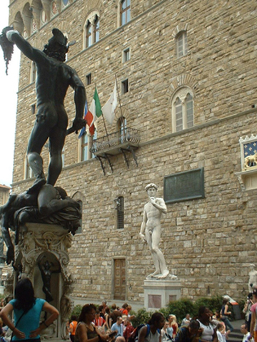 Esculturas David Rafael Plaza Signoria Florencia
