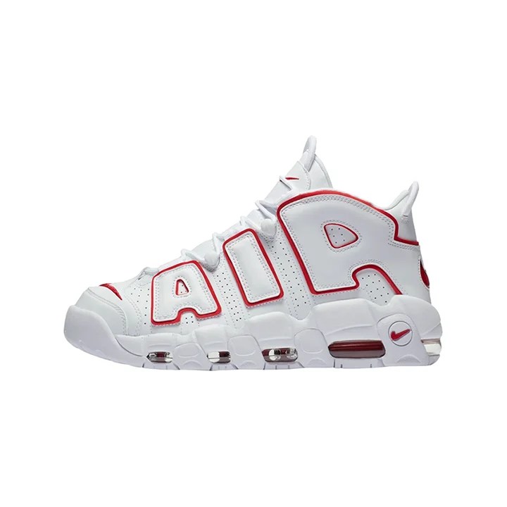 Nike Air Uptempo- White Varsity Red