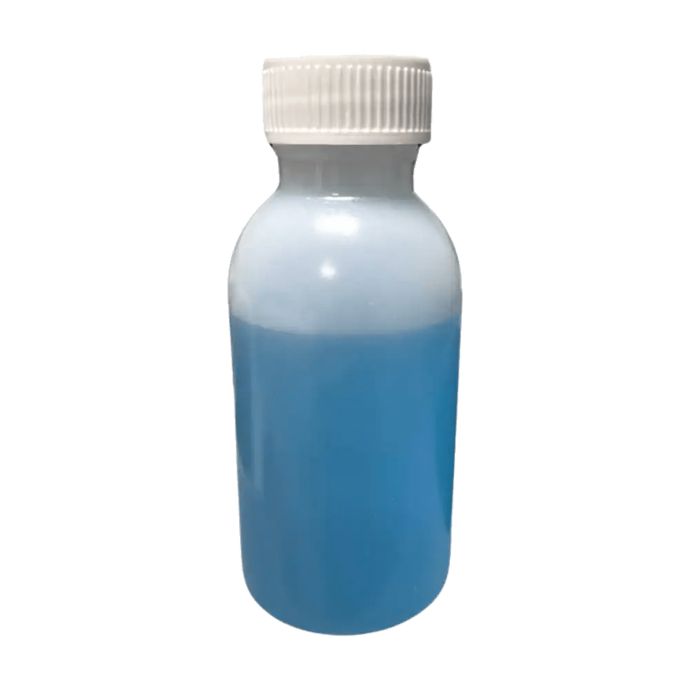DTF printhead cleaning solution blue liquid in 100ml and 1000ml bottles for flushing and maintaining DTF printer heads