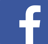 Facebook logo on a blue background